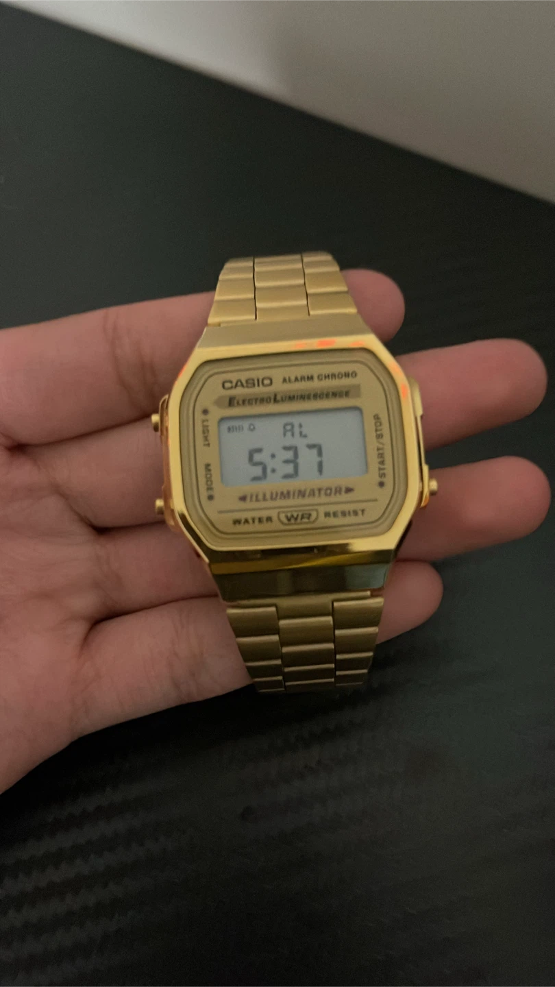 Casio Vintage Collection Gold Watch with Box