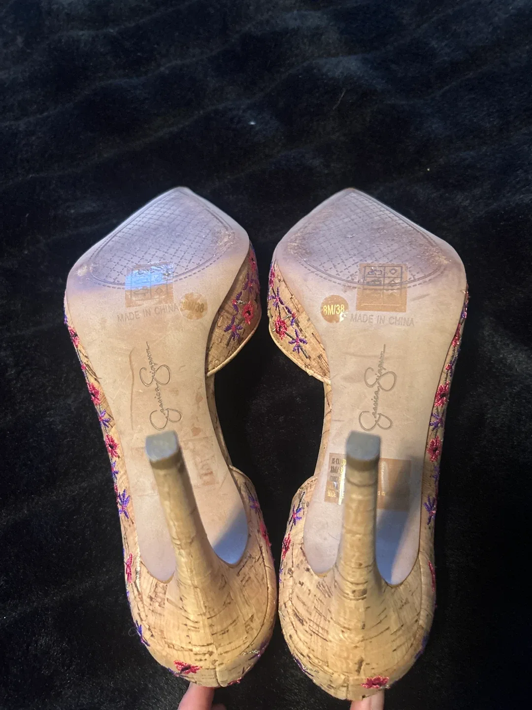 Jessica Simpson Floral Heels - Size 8 image indicator(3)