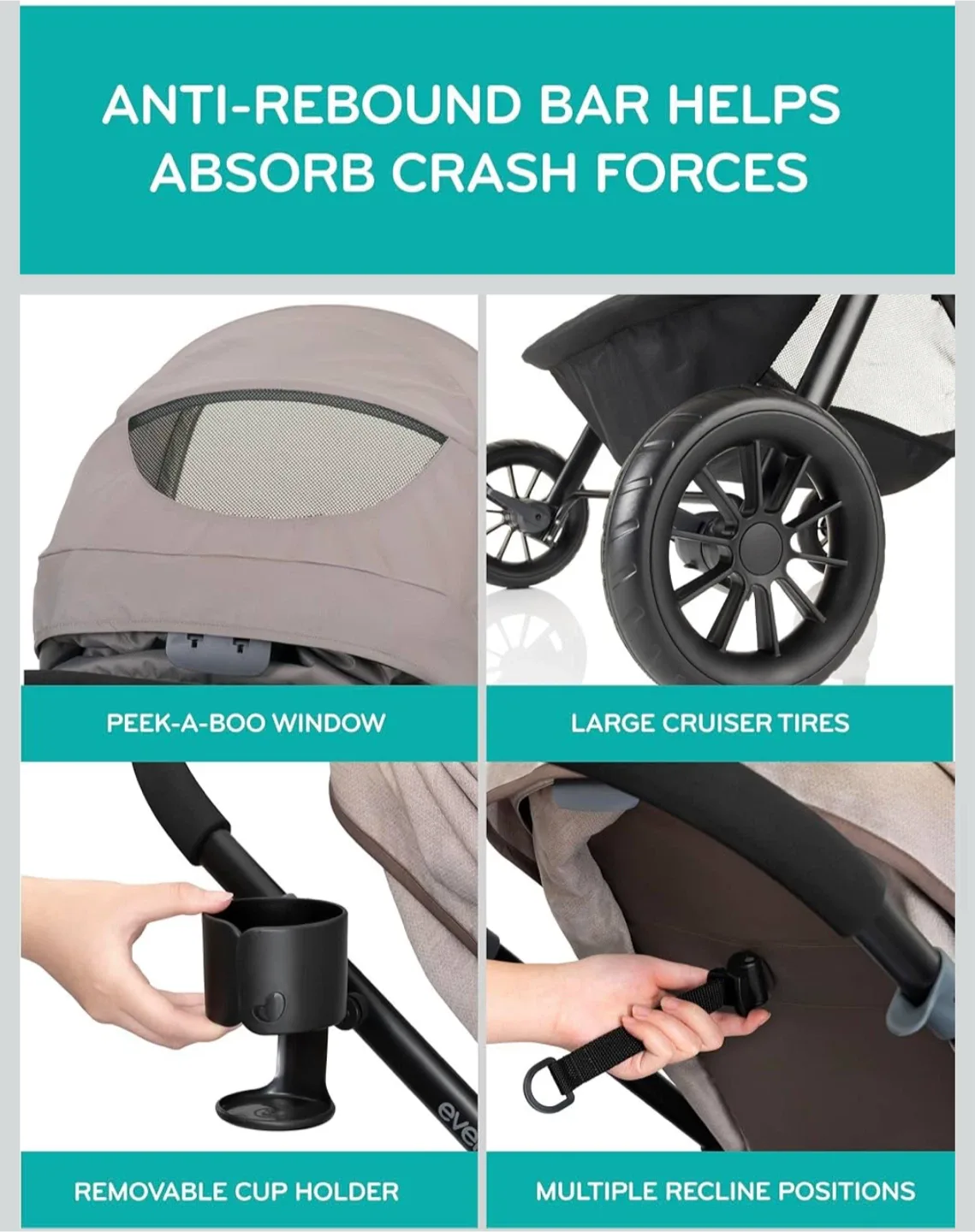 Evenflo Pivot Xplore All-Terrain Stroller Wagon image indicator(4)