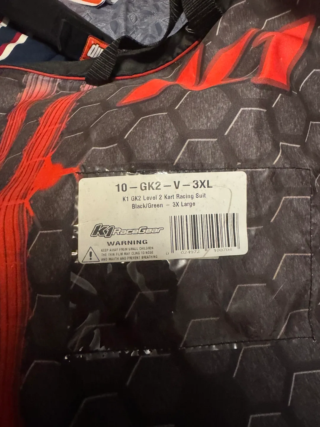 K1 Race Gear Level 2 Kart Racing Suit - 3XL image indicator(4)