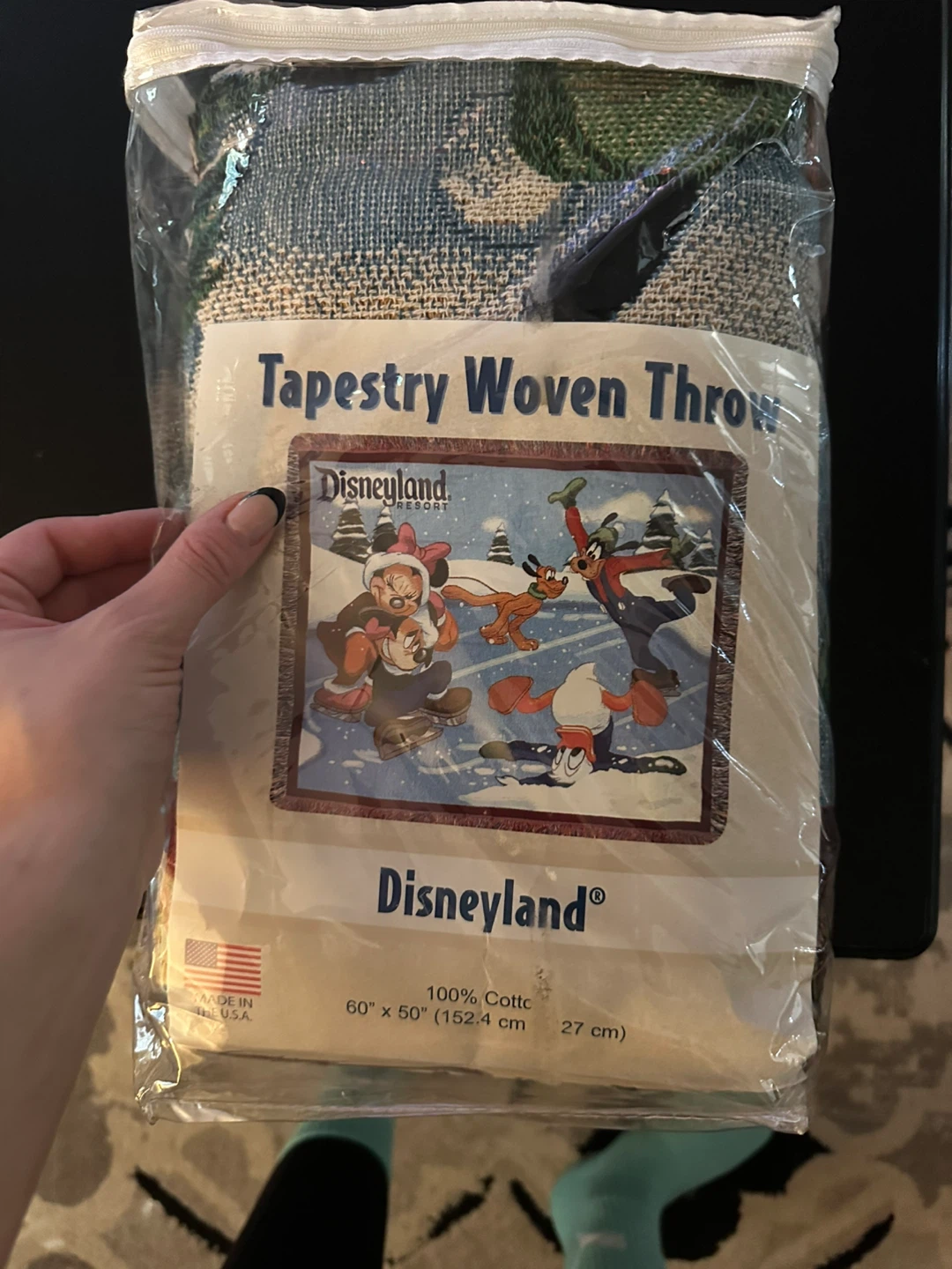 Disneyland Tapestry Woven Throw Blanket 60" x 50" - photo 2