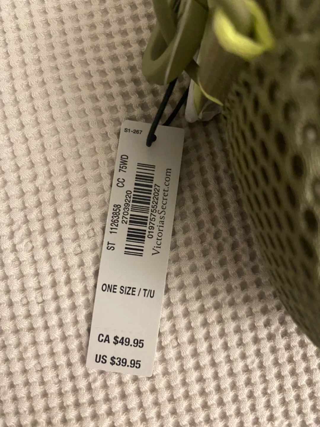 Victoria's Secret VSX Olive Green Crossbody Bag - New! image indicator(3)