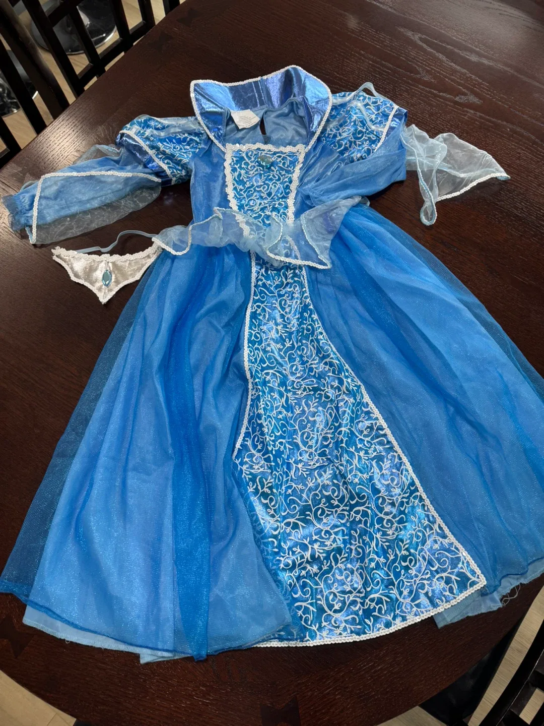 Blue Princess Dress with Tiara