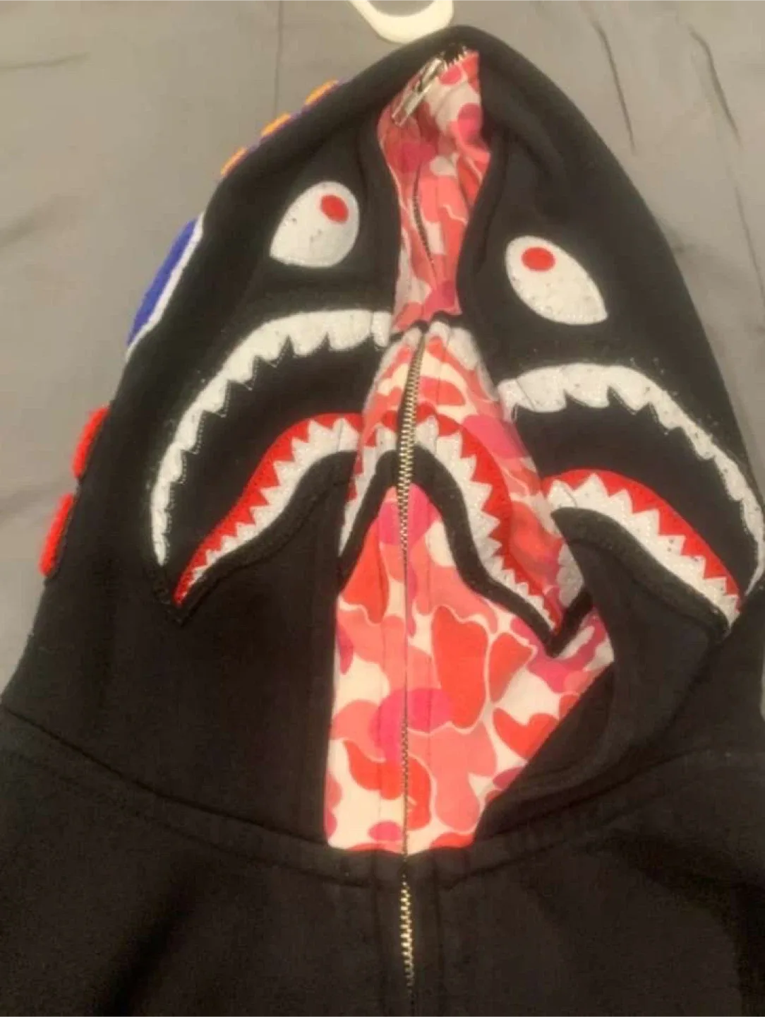 A Bathing Ape BAPE Black Full Zip Hoodie - Size M image indicator(2)