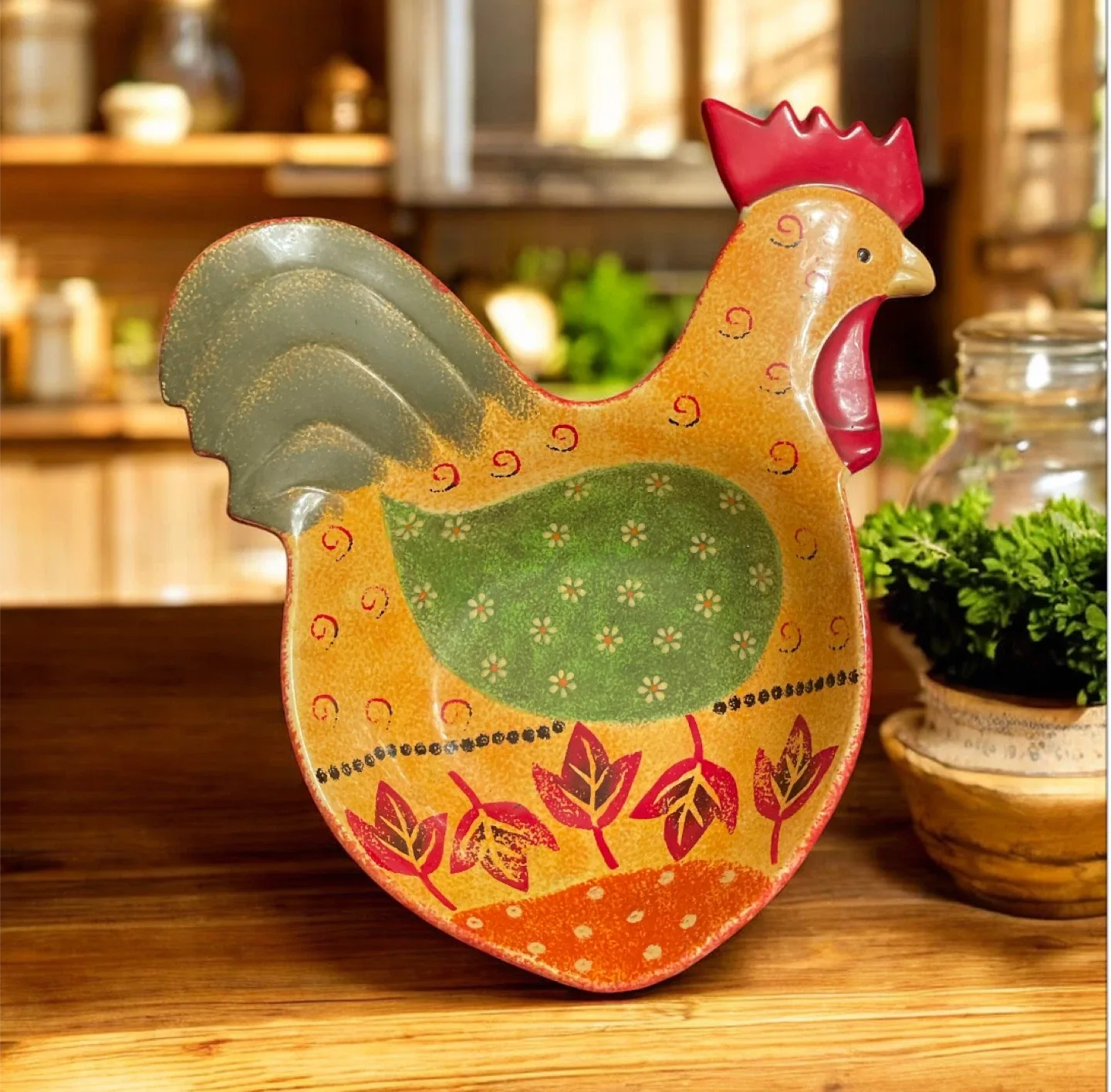 Rooster Serving Dish - 17 Inches thumbnail