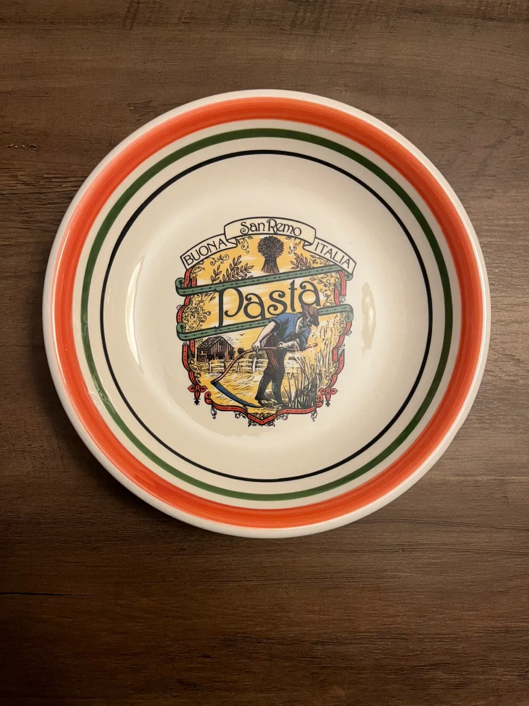 San Remo Pasta Plate - Made in Italy thumbnail