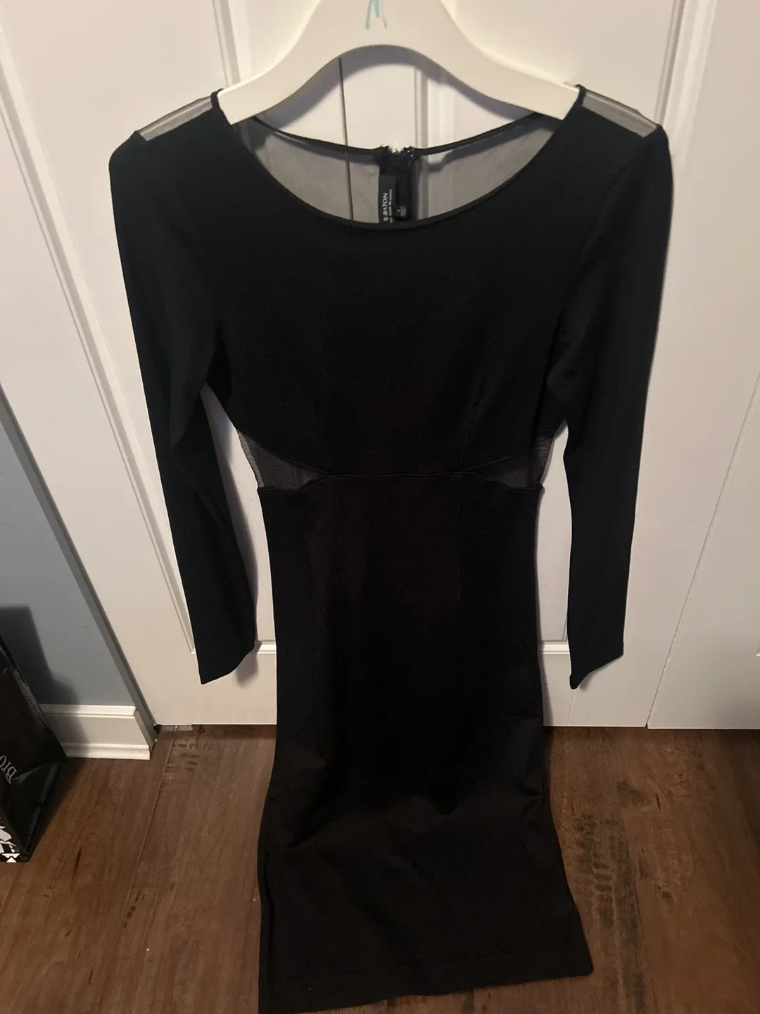 B.Baton Black Dress - Size 8 image indicator(2)