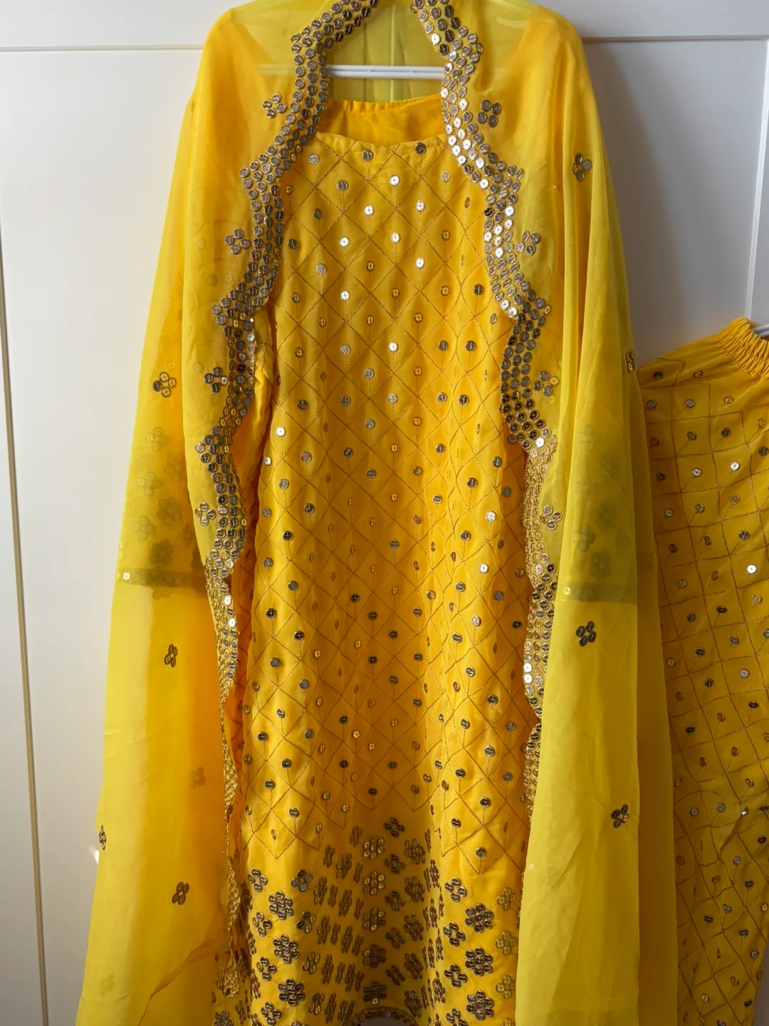 Yellow Indian Salwar Kameez Suit image indicator(3)