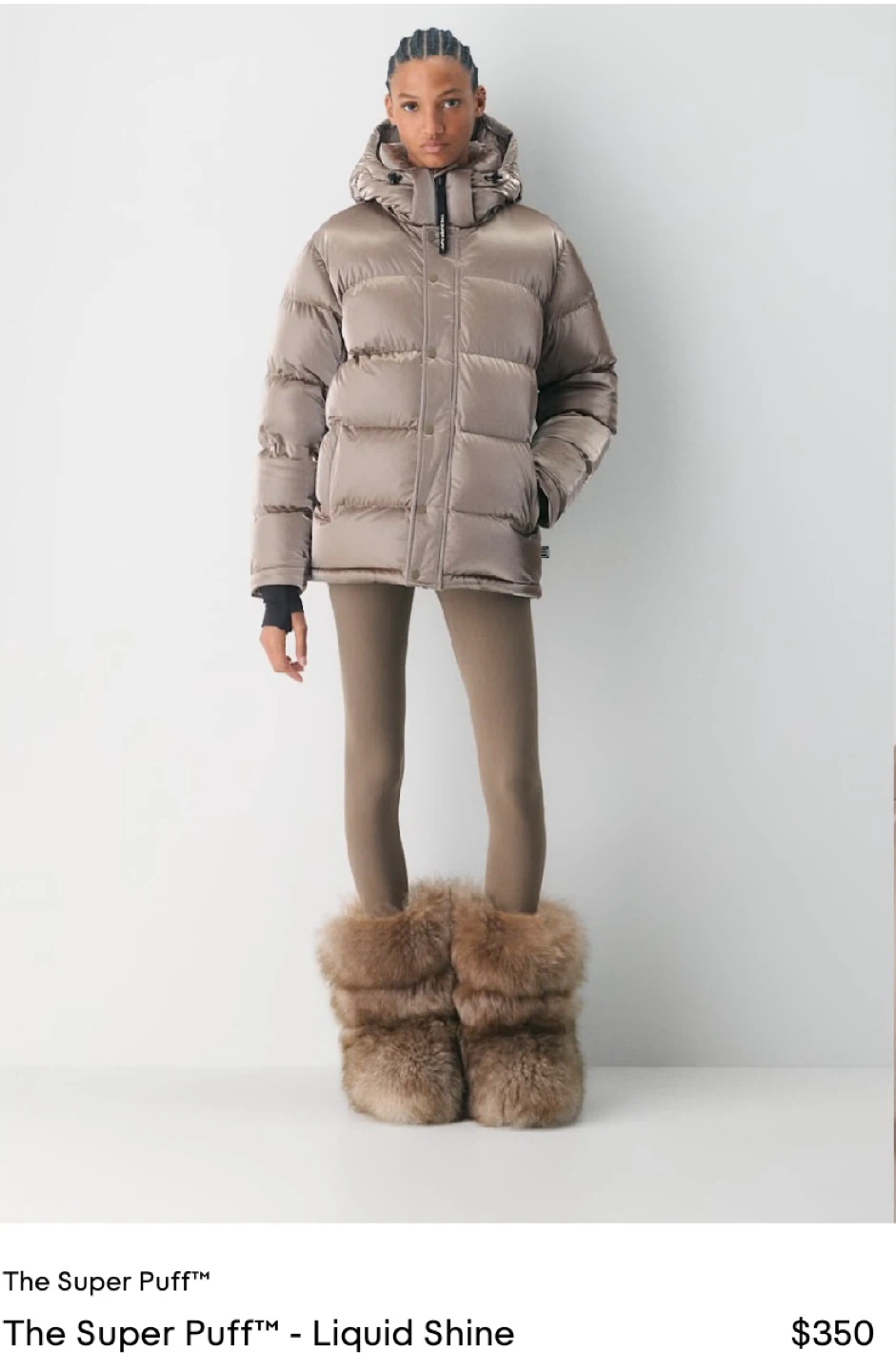 Aritzia The Super Puff Original Liquid Shine - Size S