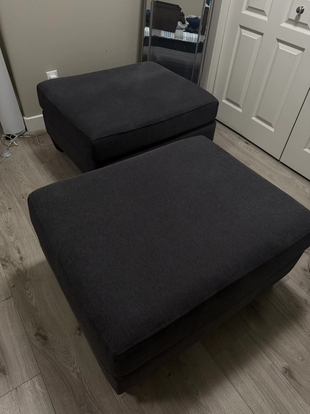 Dark Grey Ottoman