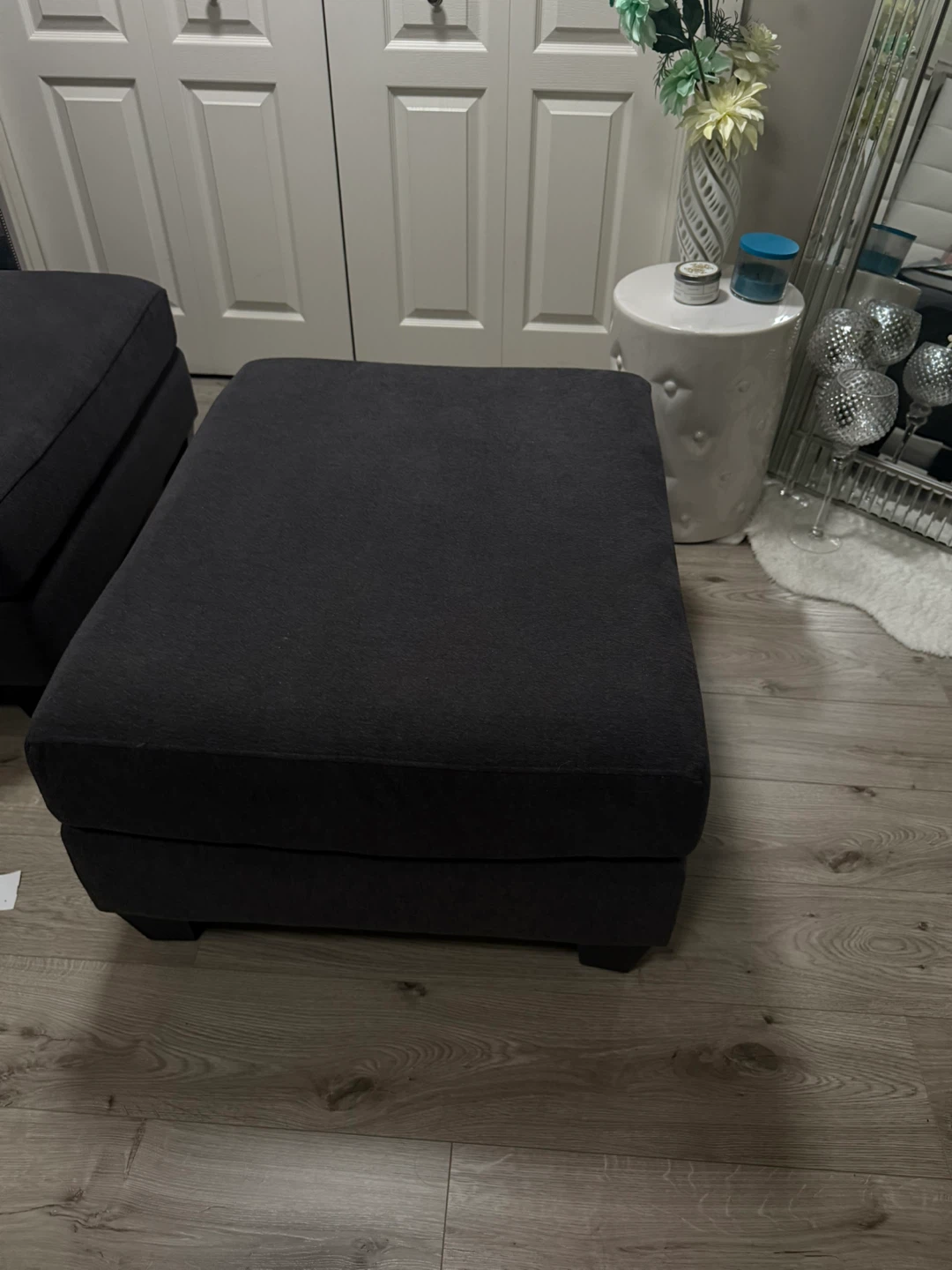 Dark Grey Ottoman - photo 2