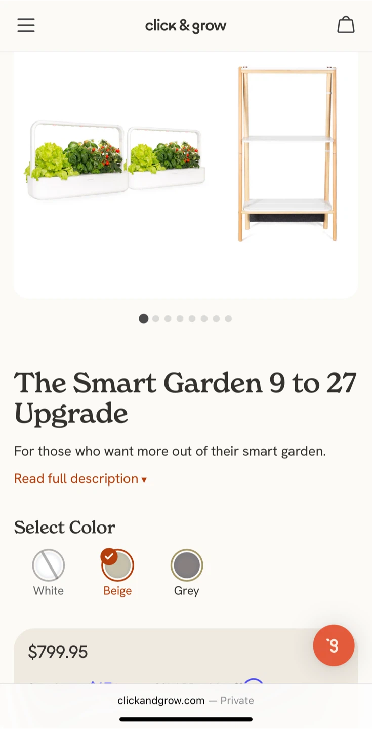 Click and grow 3 gardens + plant stand - photo 2