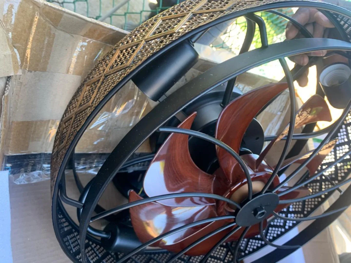 Flush Mount Ceiling Fan with Lights & Remote image indicator(3)