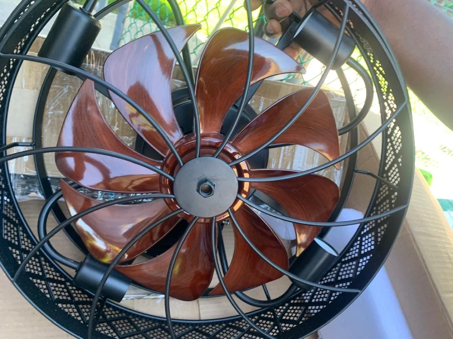 Flush Mount Ceiling Fan with Lights & Remote image indicator(4)