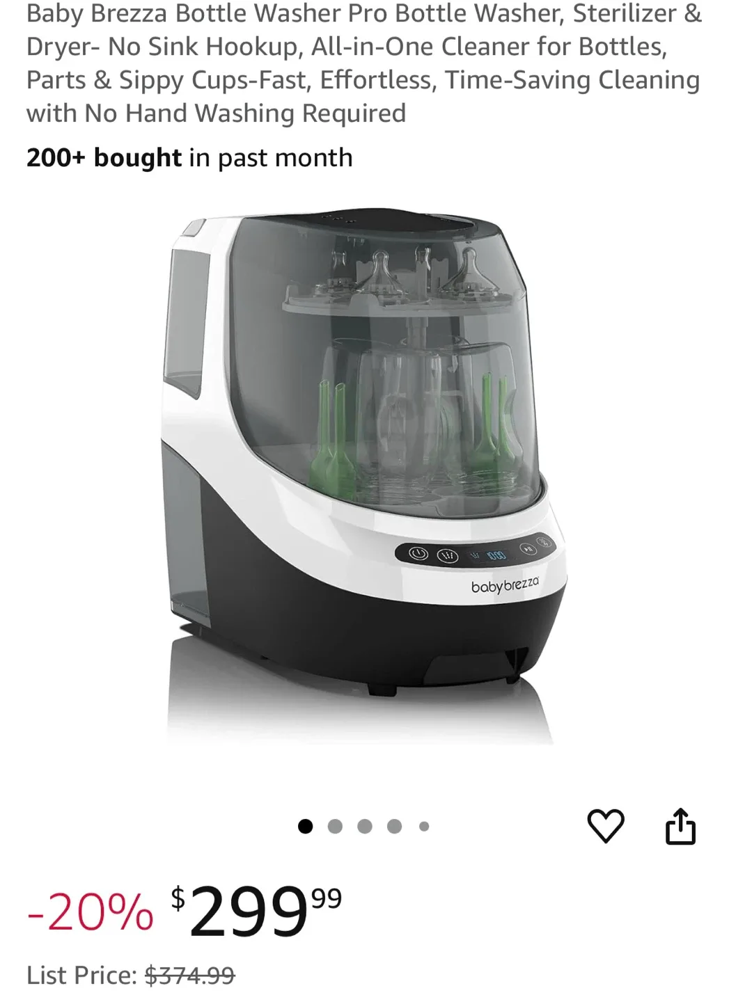 Baby Brezza Bottle Washer Pro