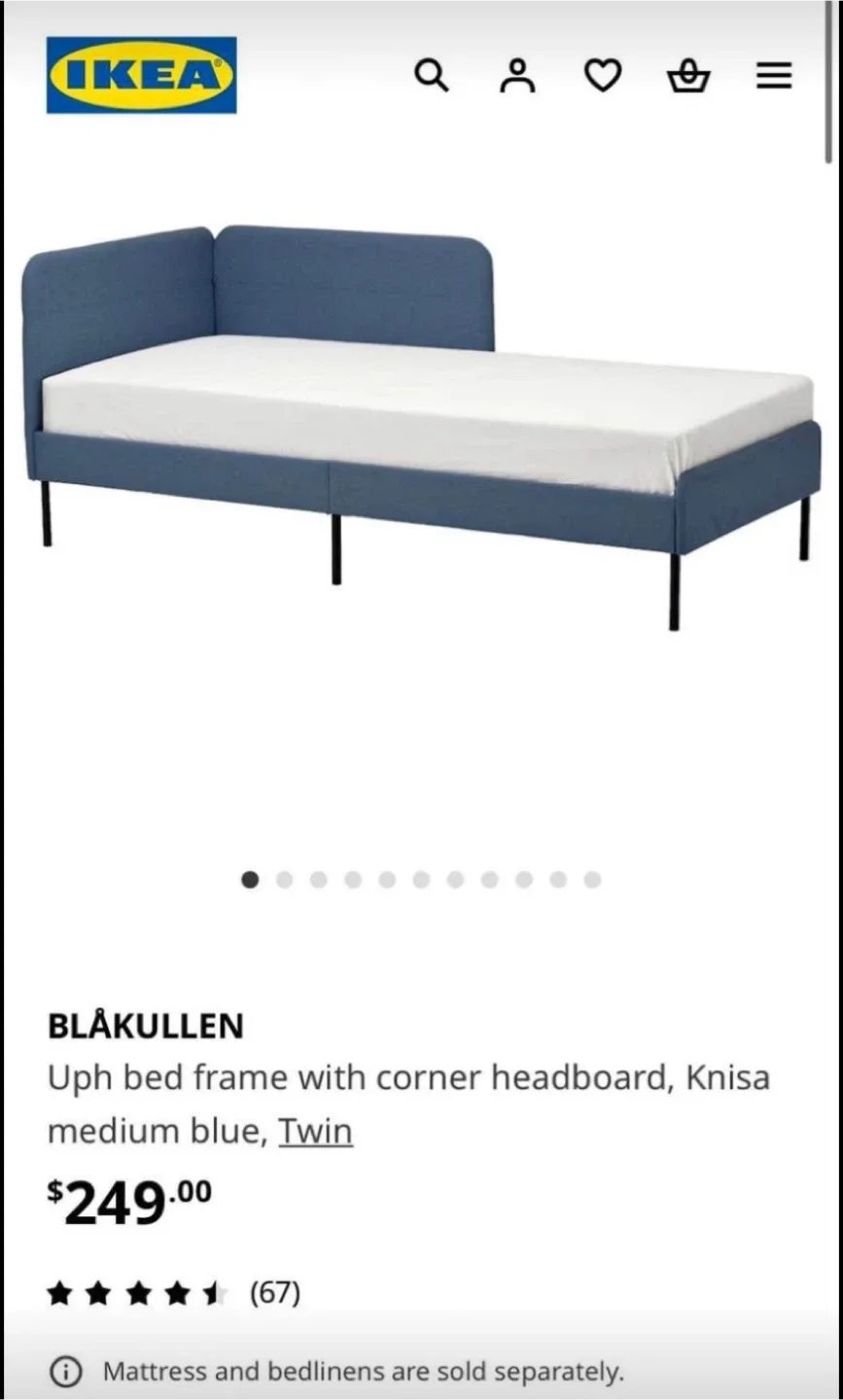 IKEA Single Beds set  - Blue image indicator(8)