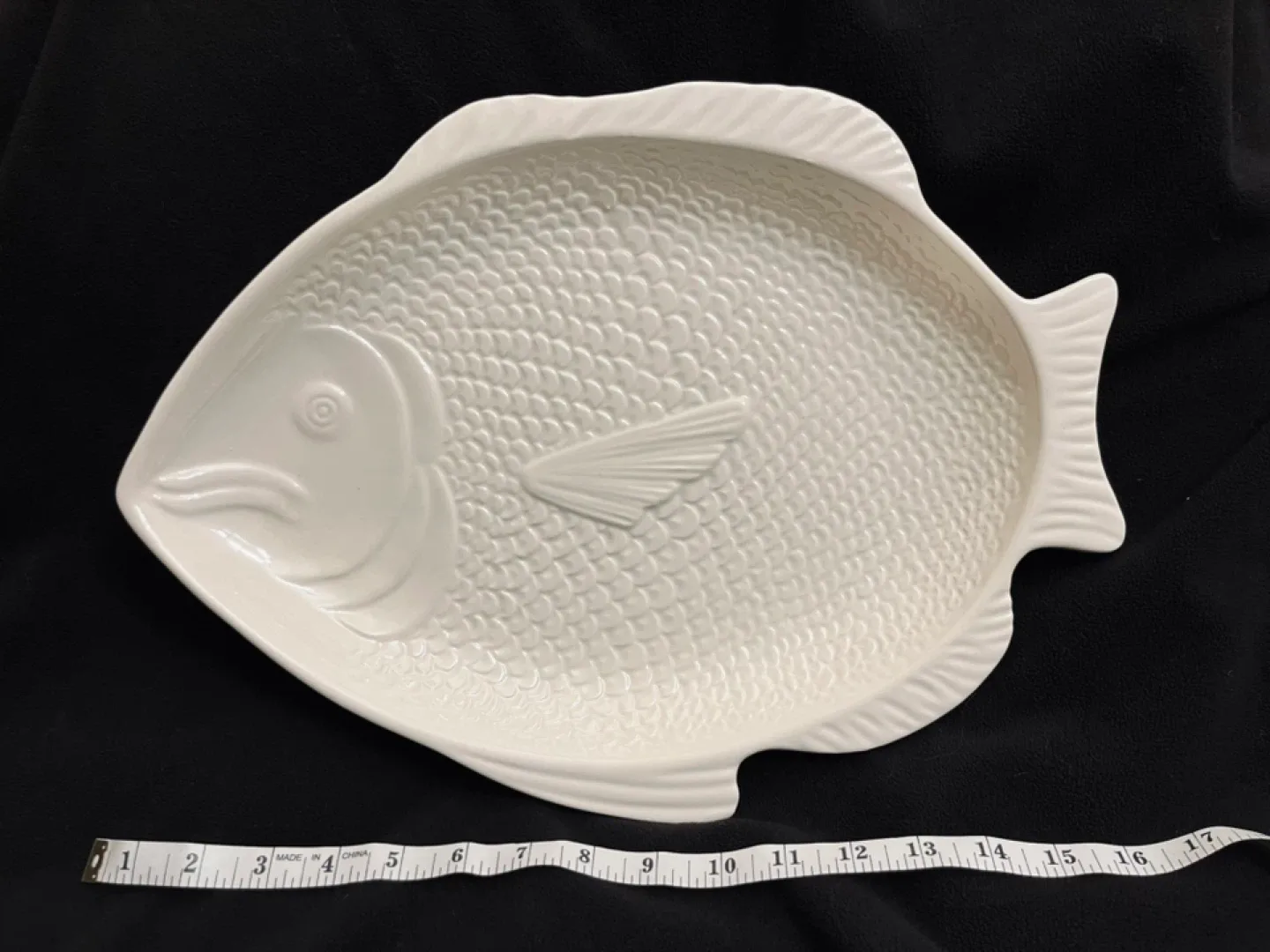 Vintage Whittier Pottery Fish Serving Platter thumbnail