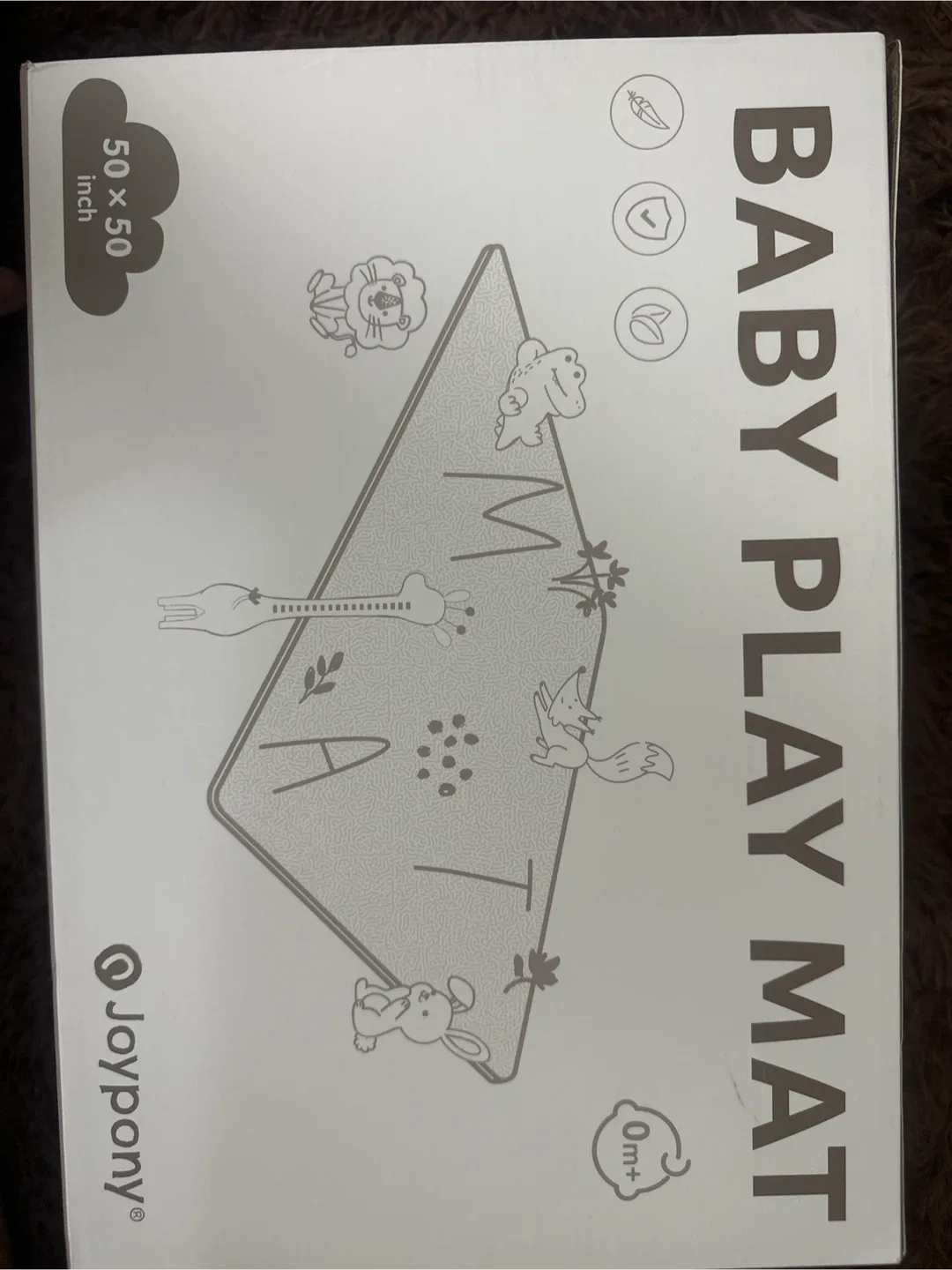 Joypony Baby Play Mat - 50x50 inch thumbnail