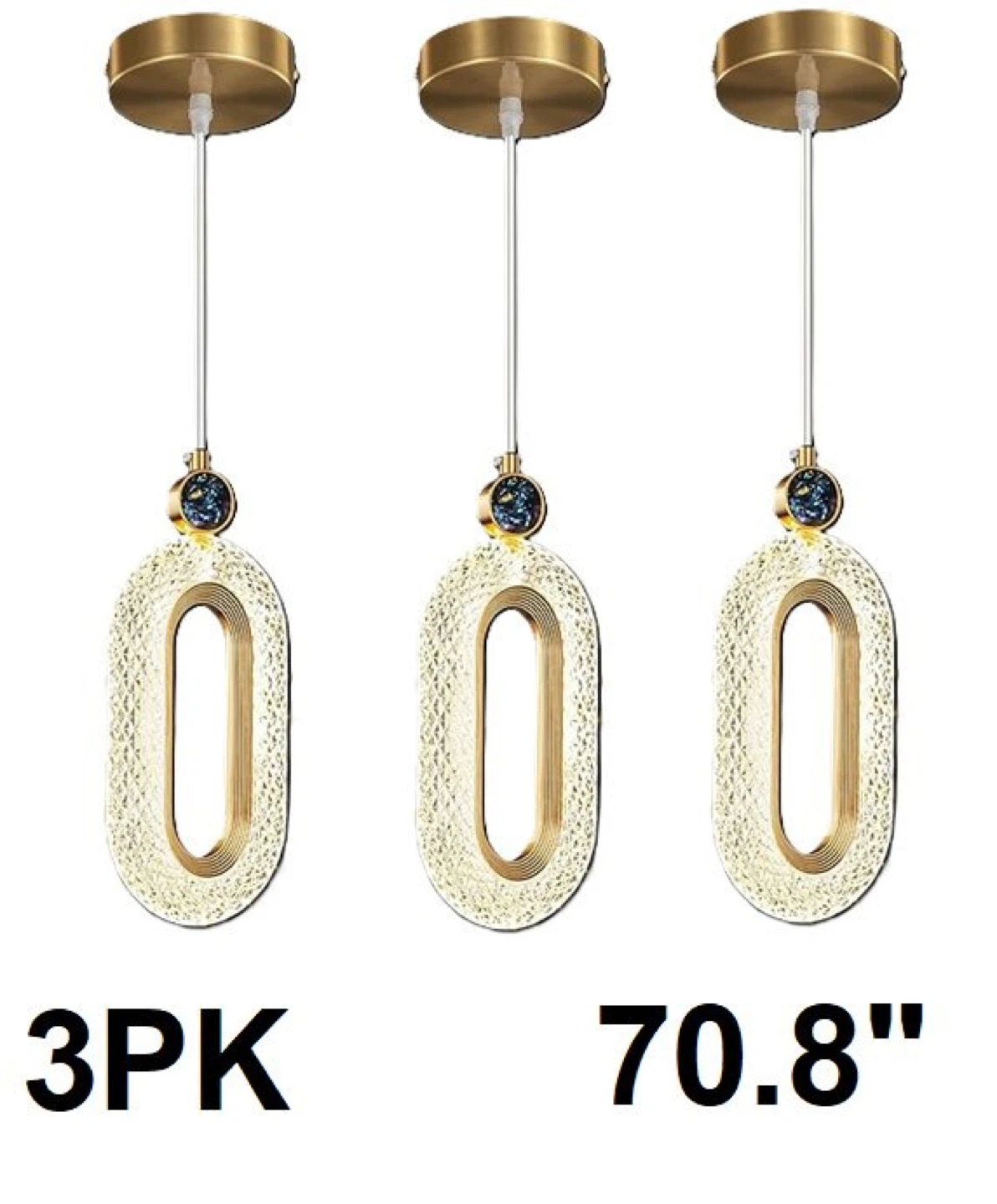 New ZHLXLLMQ 3-Pack Chandelier
