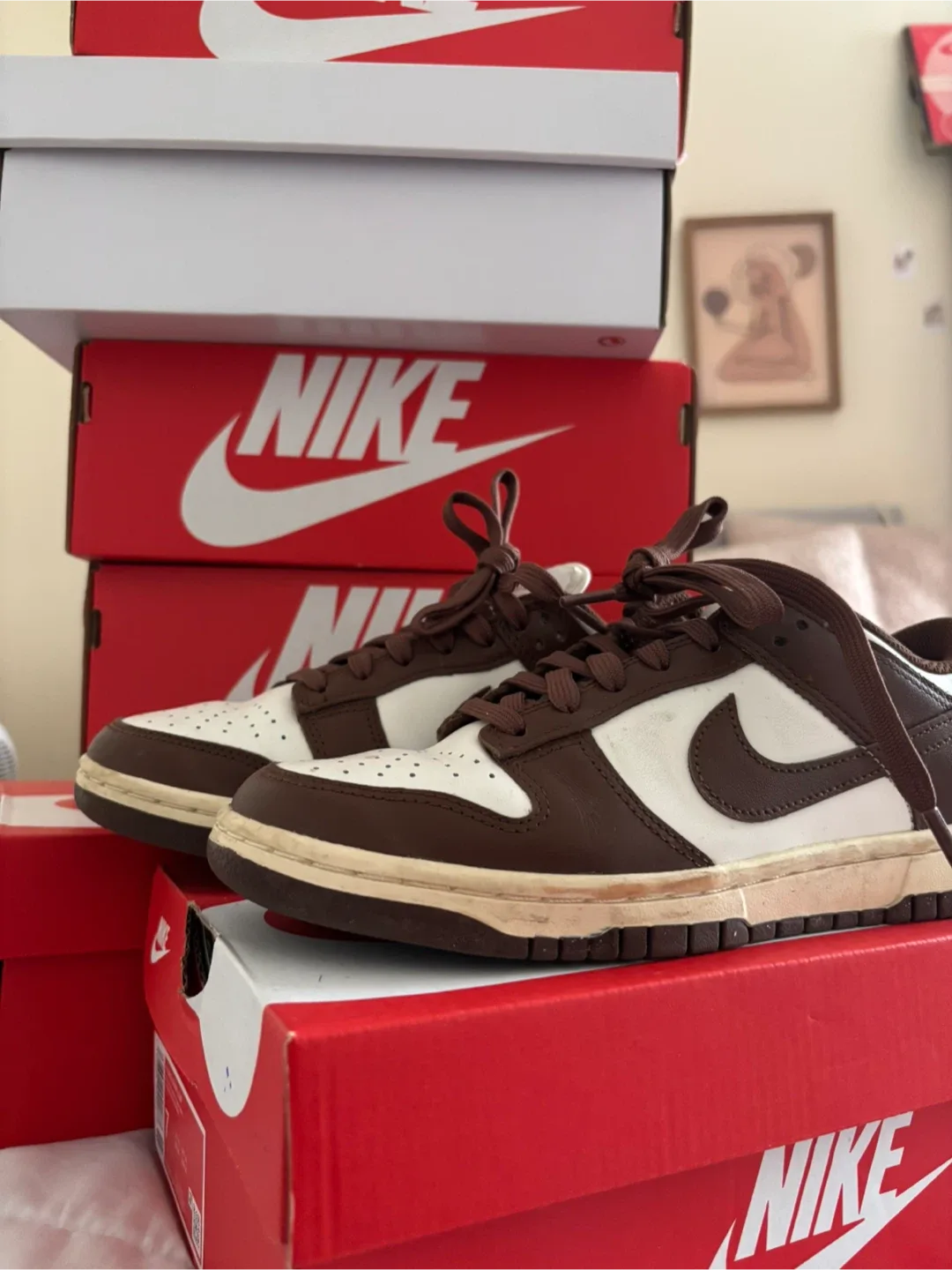 Nike Dunk Low Brown/White Sneakers image indicator(3)