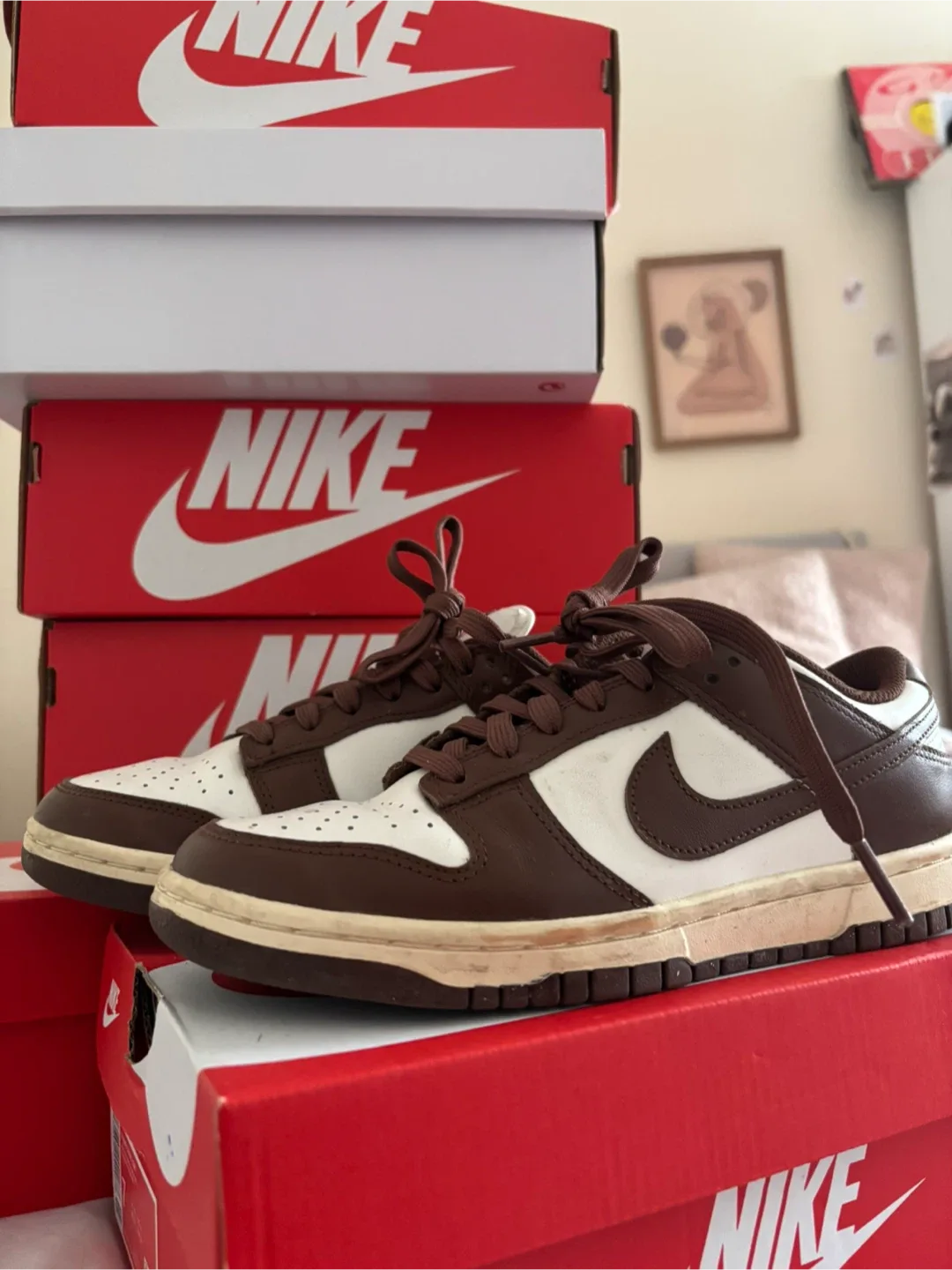 Nike Dunk Low Brown/White Sneakers image indicator(4)