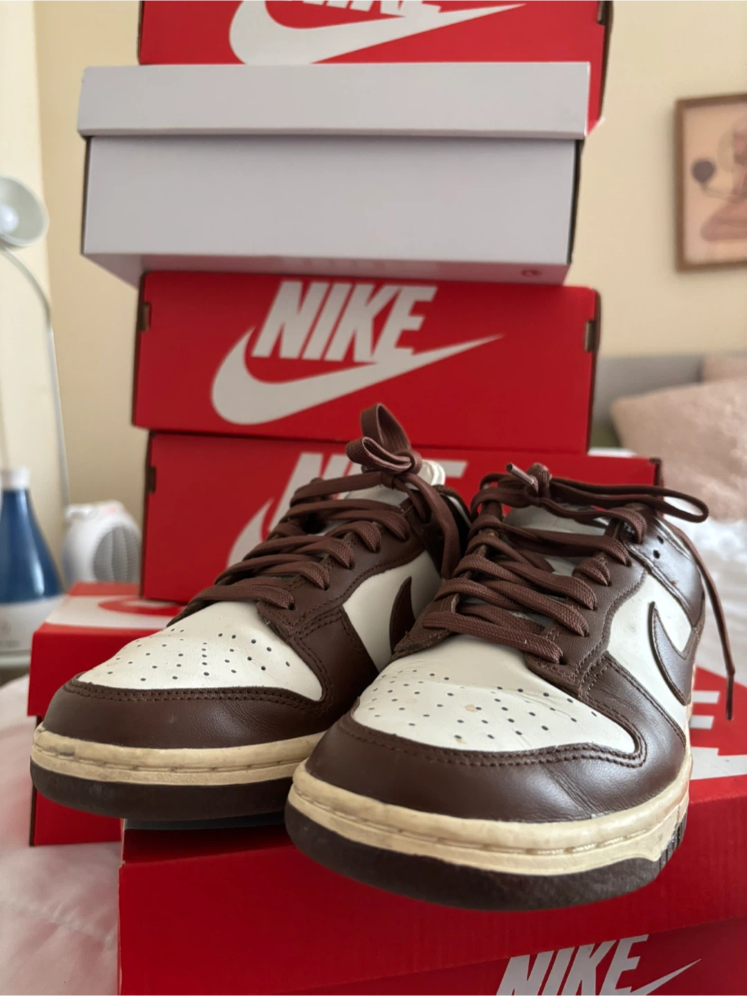 Nike Dunk Low Brown/White Sneakers - photo 2