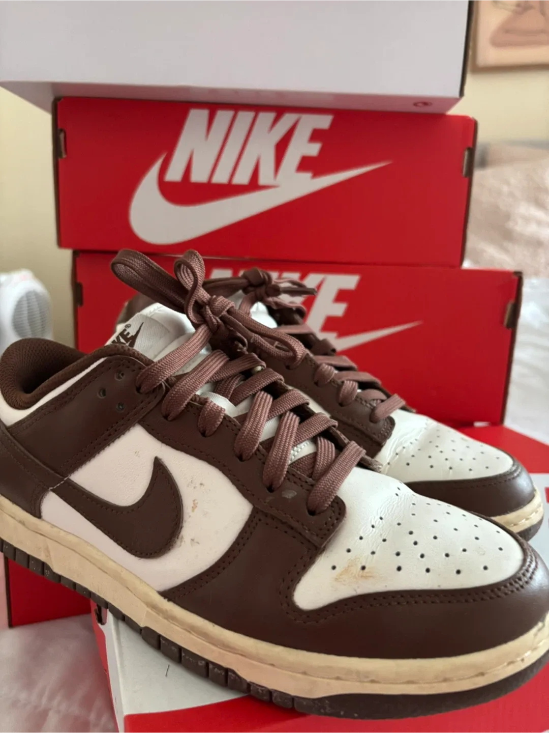 Nike Dunk Low Brown/White Sneakers thumbnail