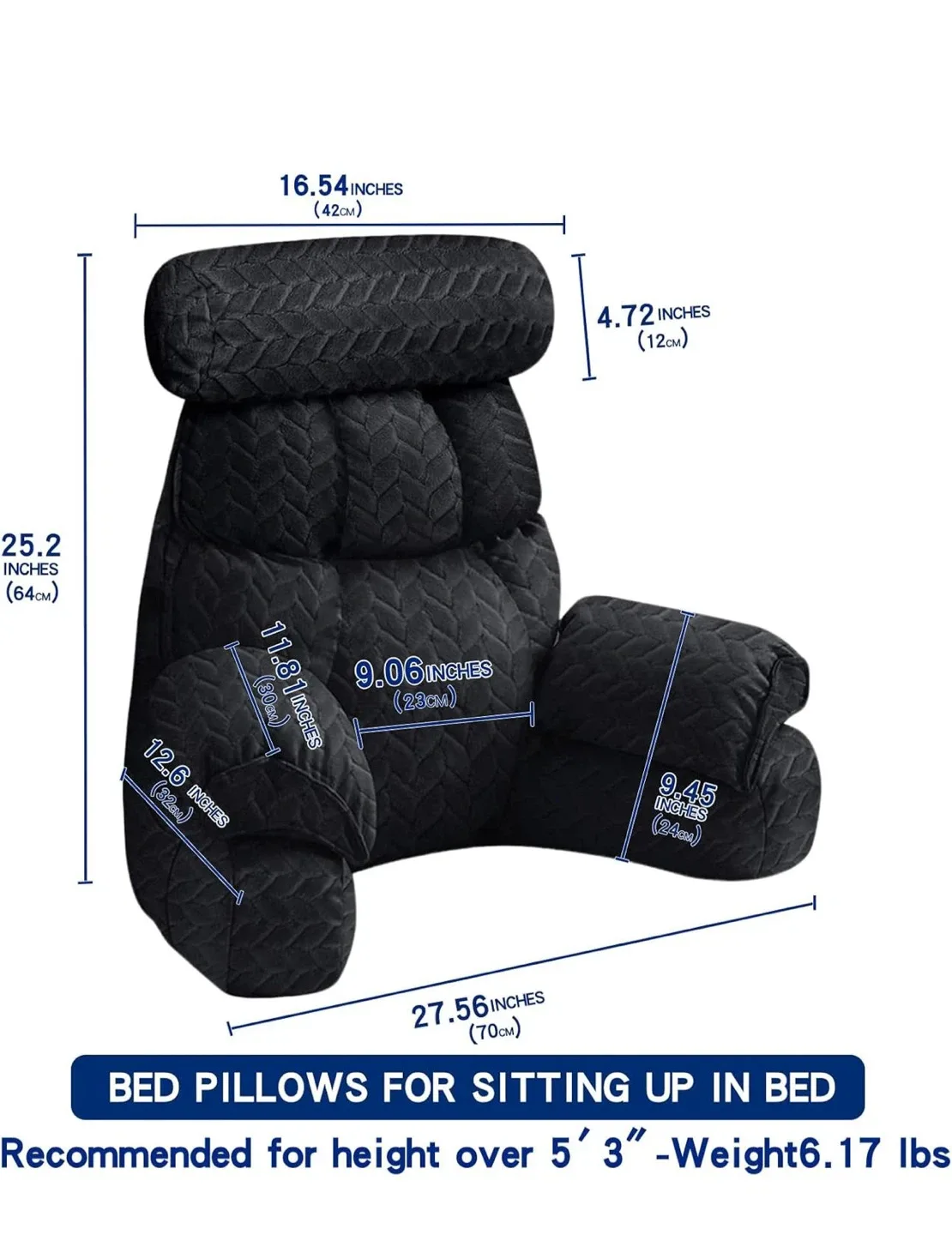 Back Pillow for Bed Sitting up image indicator(6)