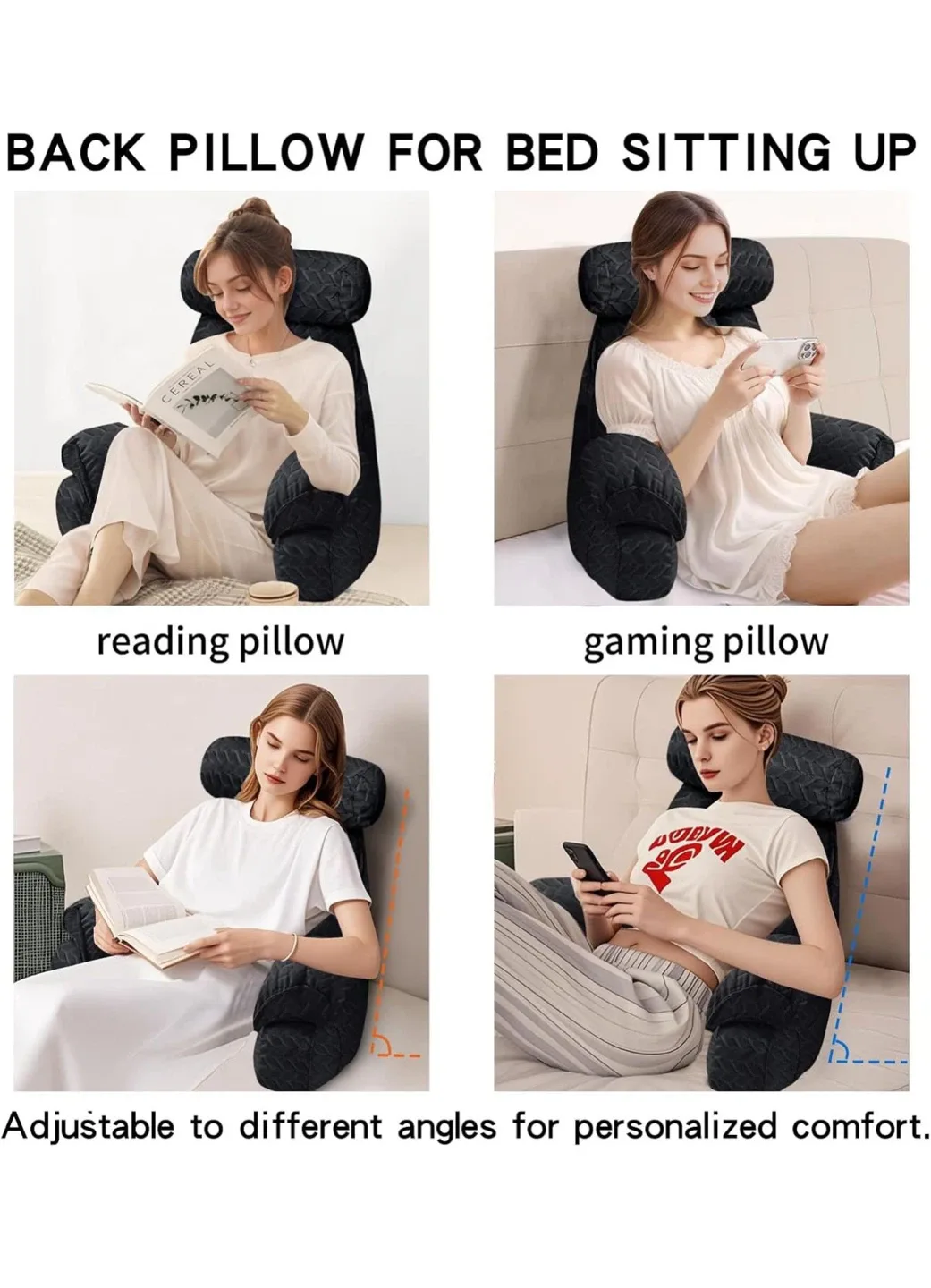 Back Pillow for Bed Sitting up image indicator(8)