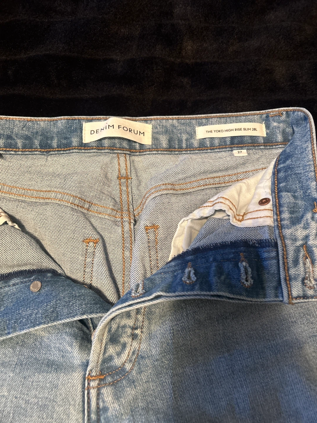 Denim Forum The Yoko High Rise Slim Jeans - Size 27 - photo 2