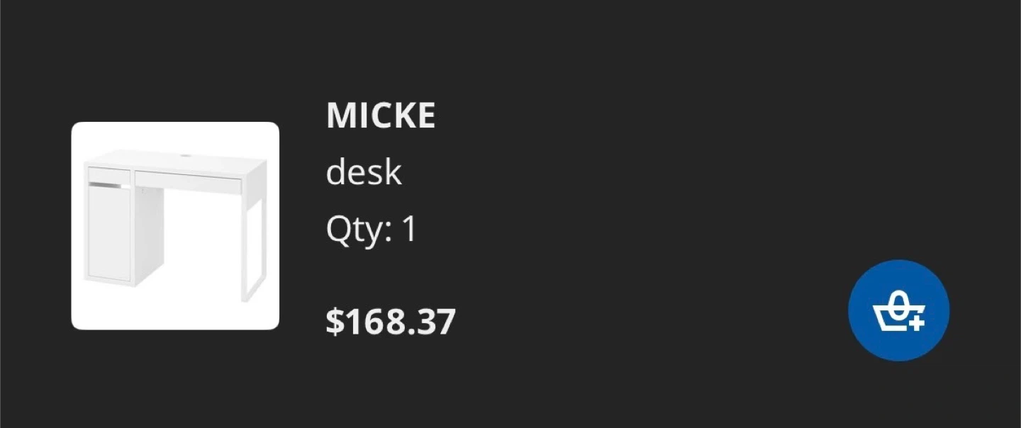 IKEA white desk - photo 2