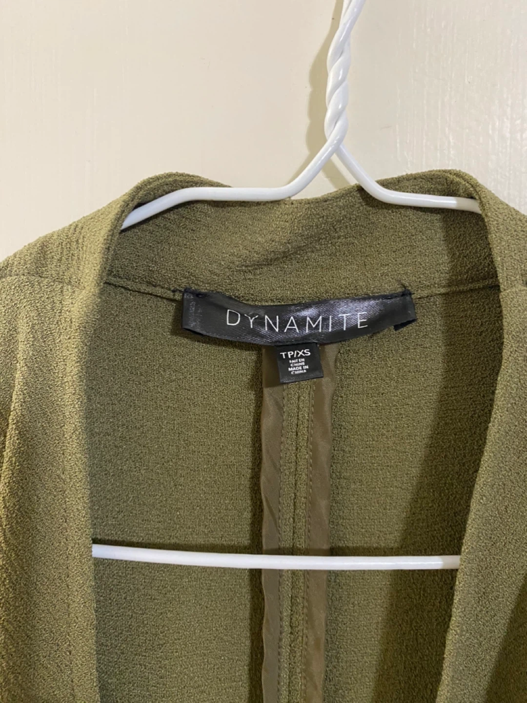 Dynamite Olive Green Vest TP/XS - photo 2