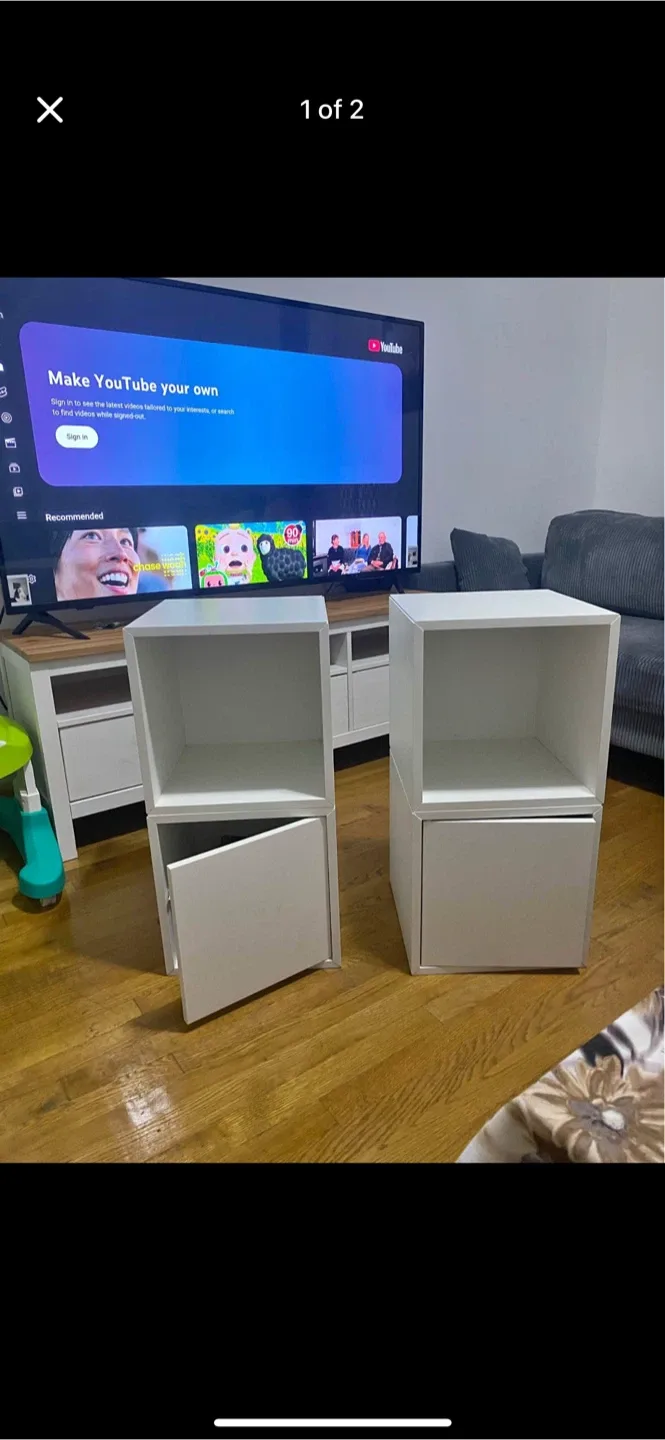 Ikea Eket White Cube Shelves (Set of 2) image indicator(2)