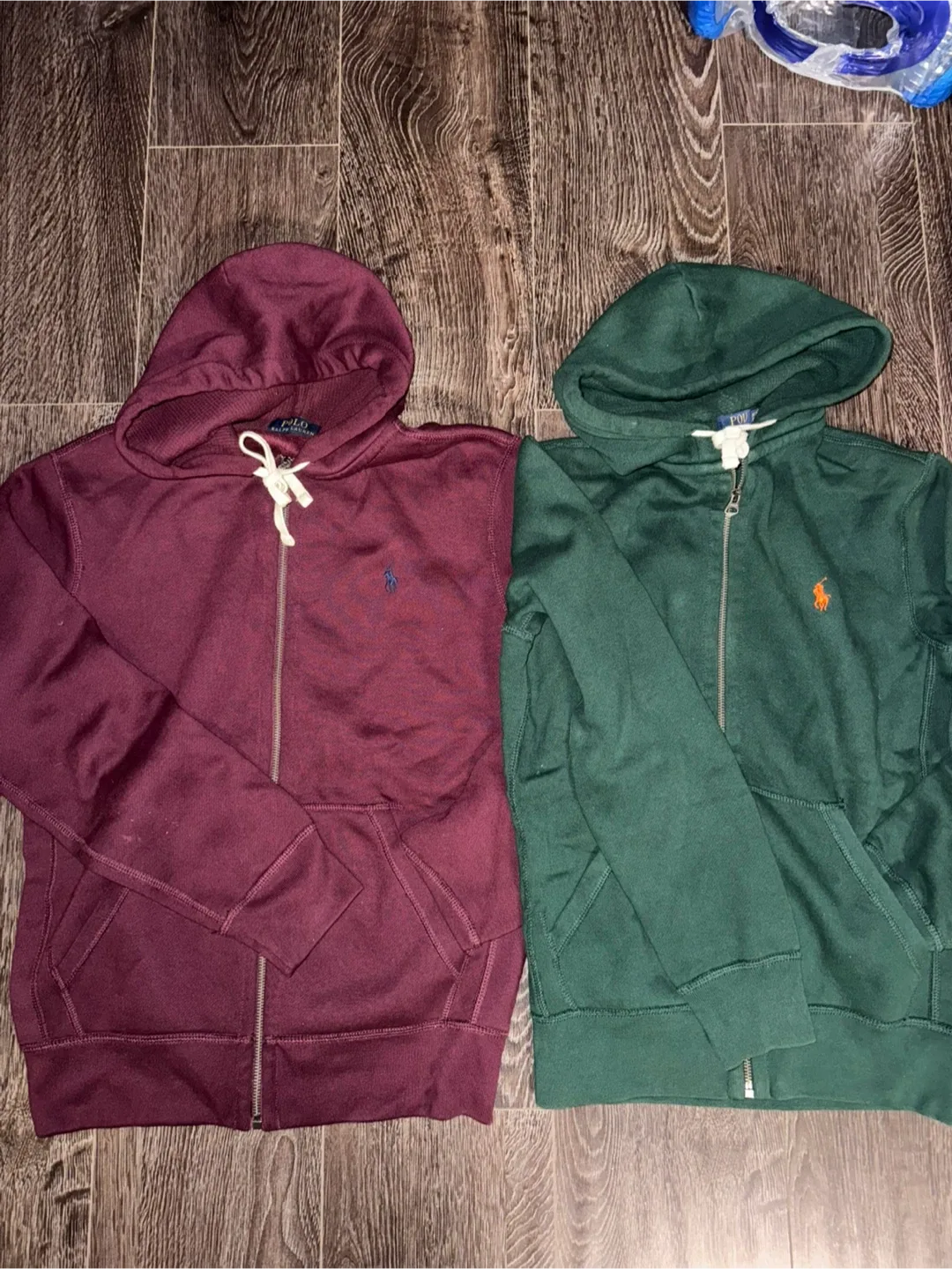 Polo Ralph Lauren Zip-Up Hoodies - Burgundy & Green thumbnail