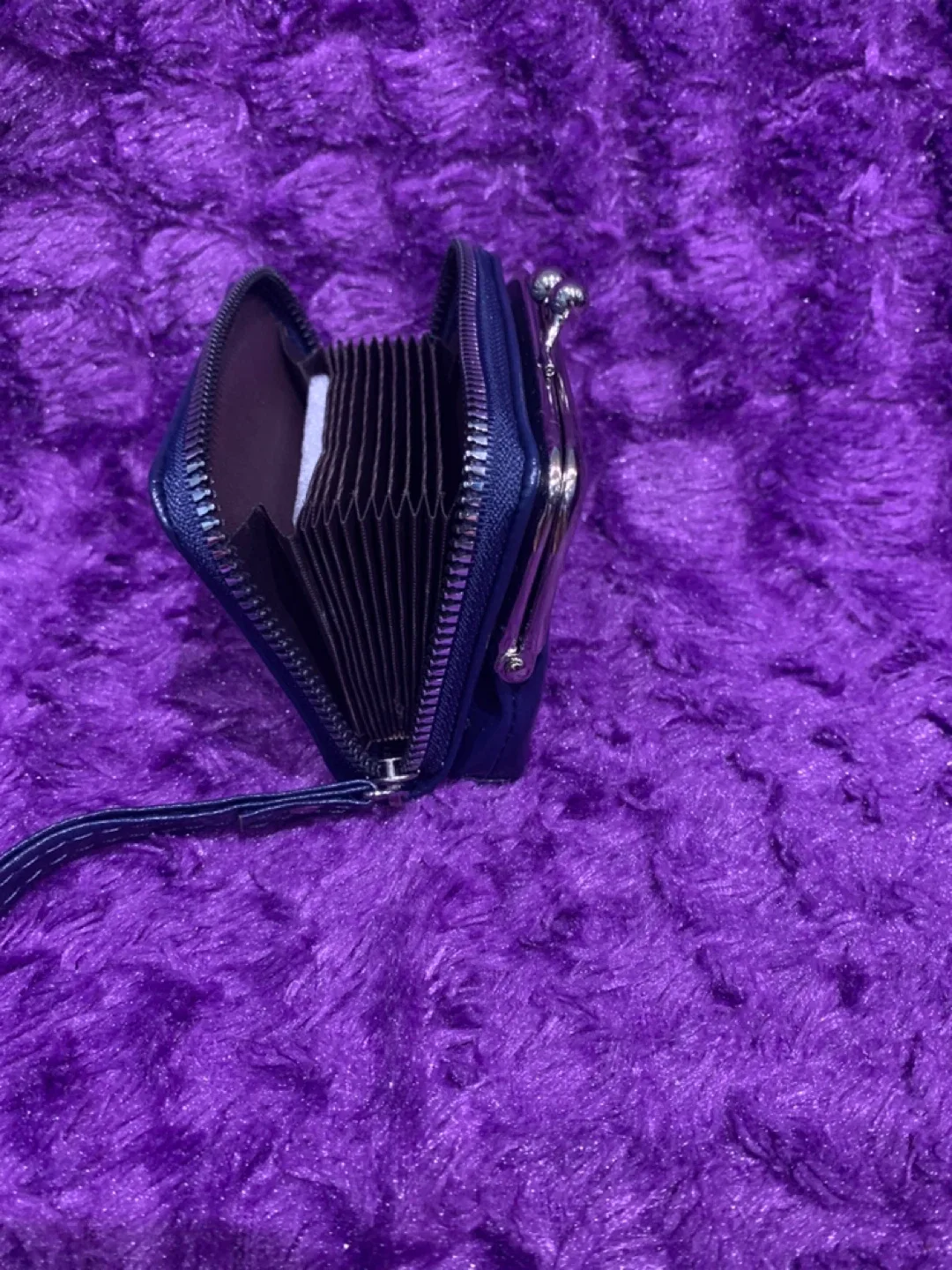 Blue Coin Purse with Card Slots image indicator(3)