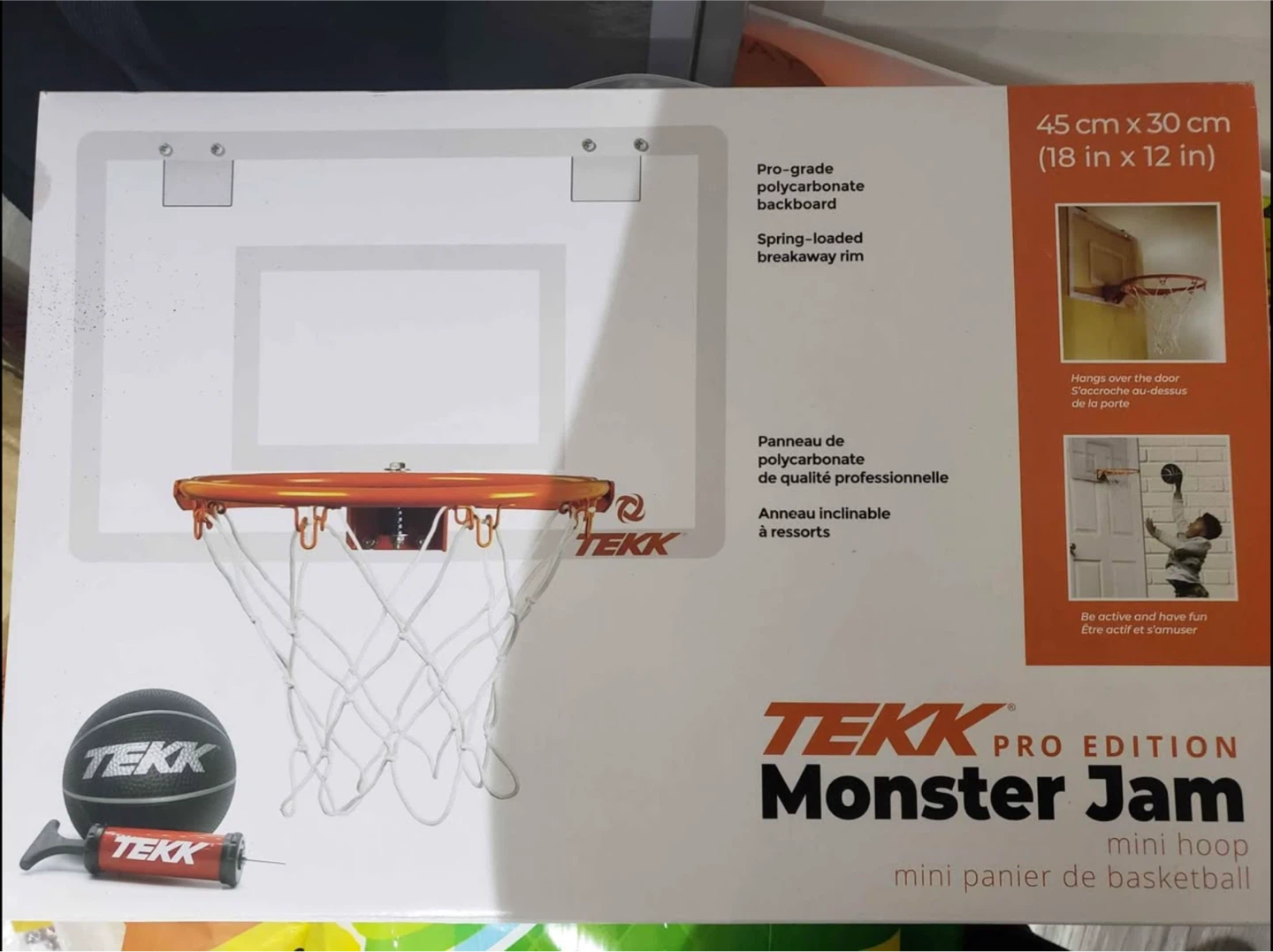 TEKK Pro Edition Monster Jam Mini Hoop - New