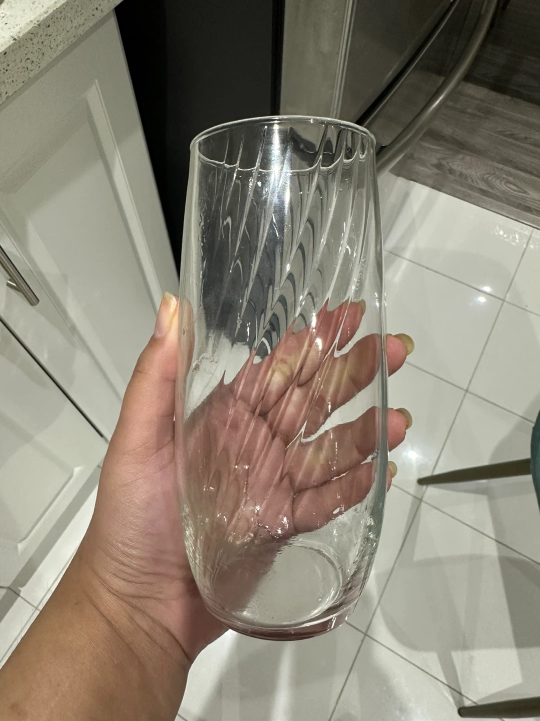 Tall Clear Drinking Glasses - Set of 11