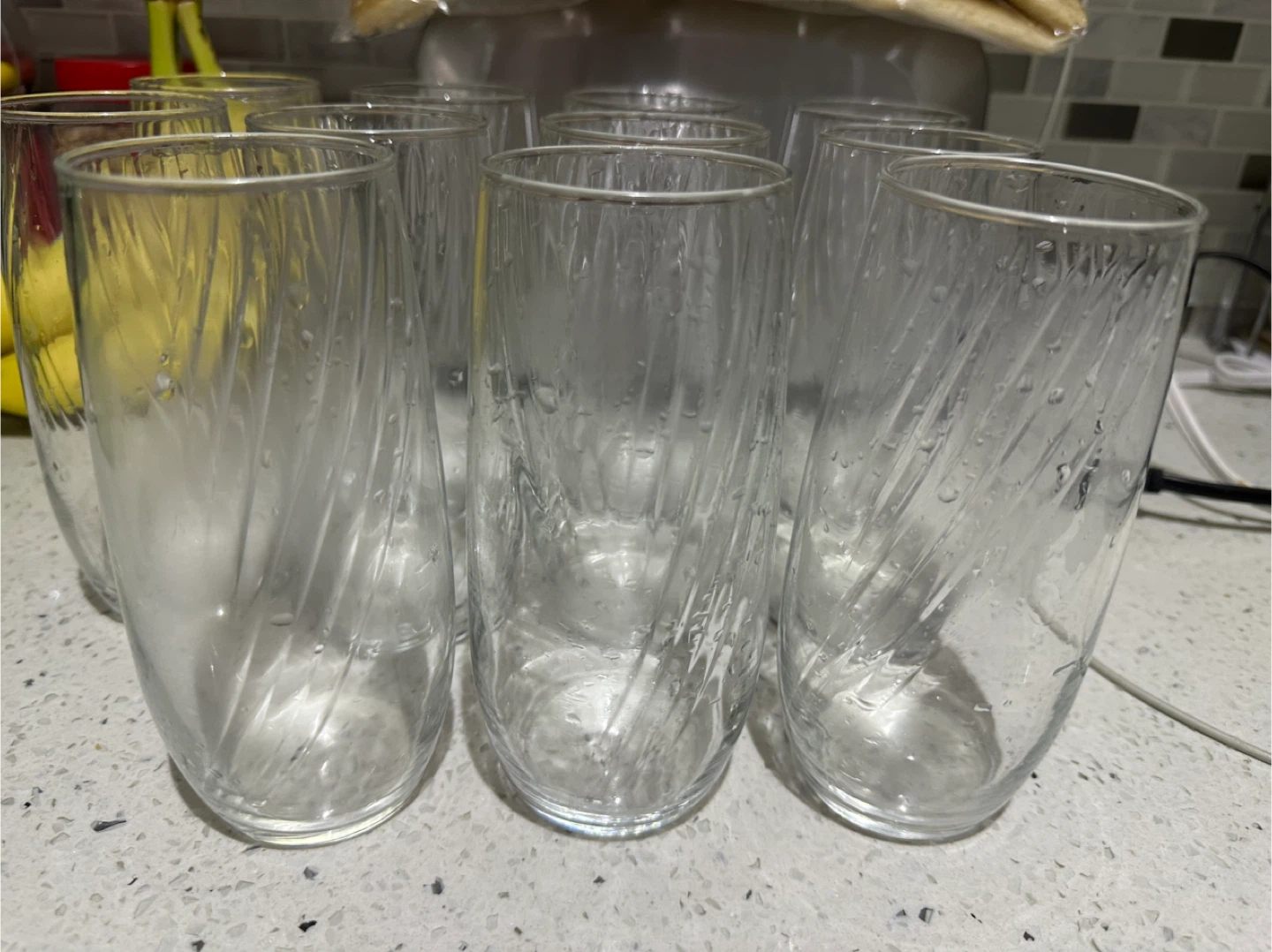 Tall Clear Drinking Glasses - Set of 11 - photo 2