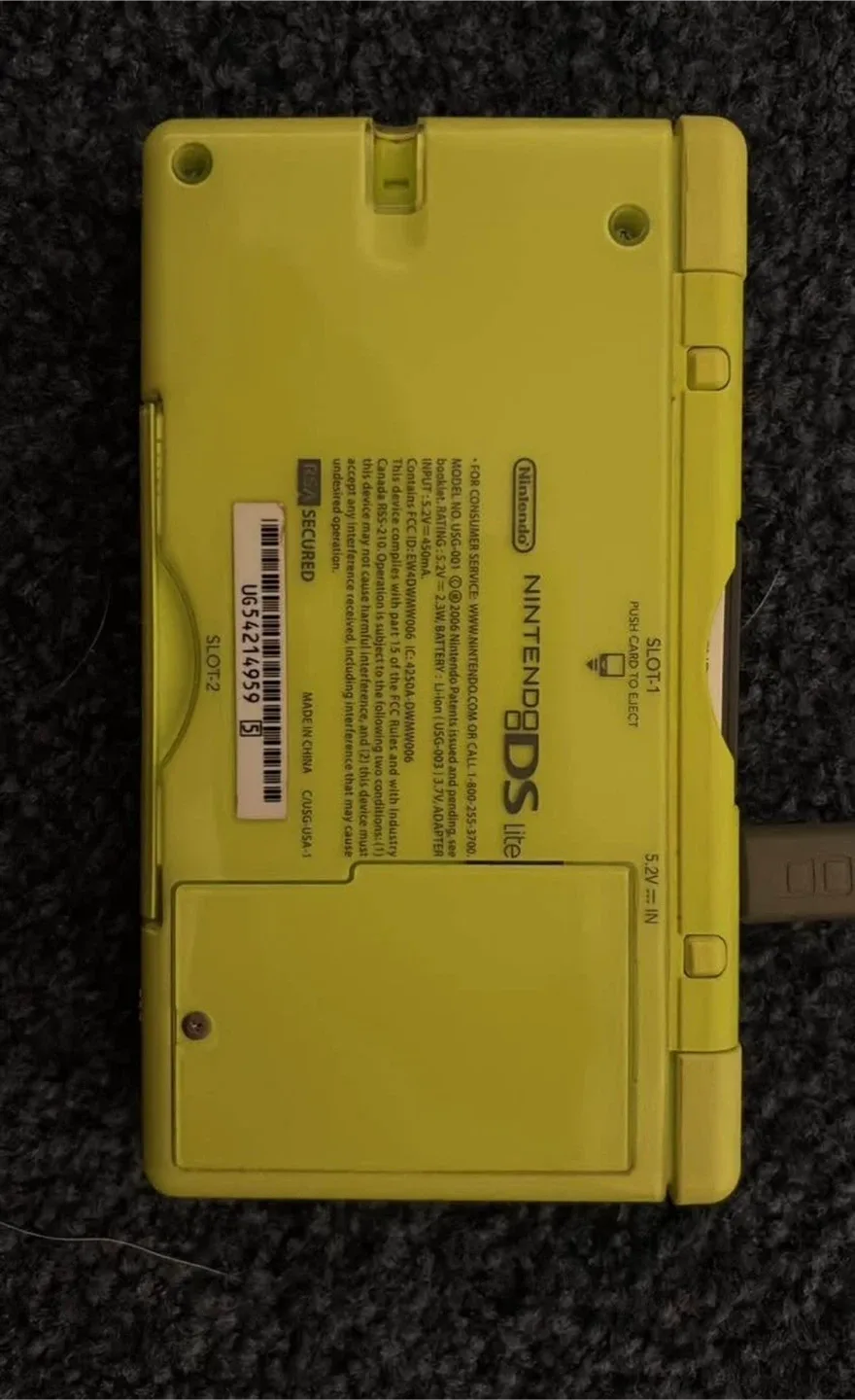DS Lite Handheld Console & 4 games - Lime Green image indicator(3)