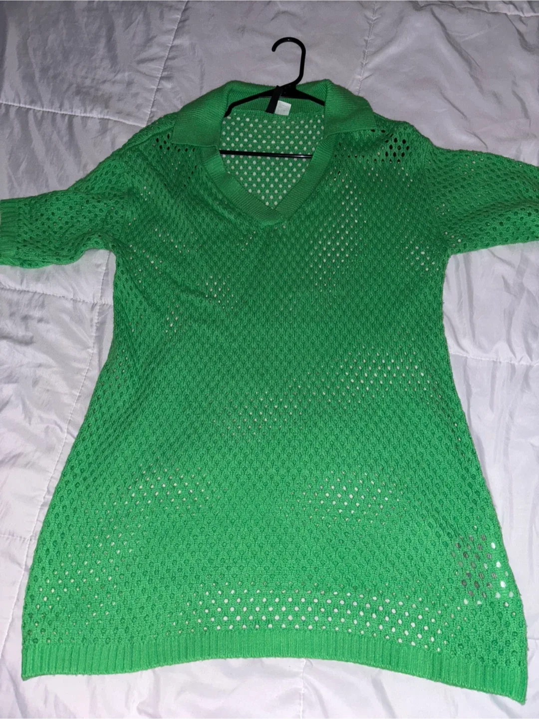 H&M Divided Green Knit Dress - Size M image indicator(2)