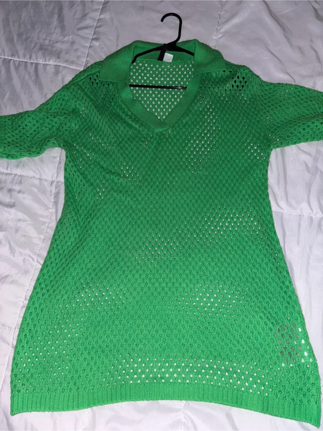 H&M Divided Green Knit Dress - Size M image indicator(3)