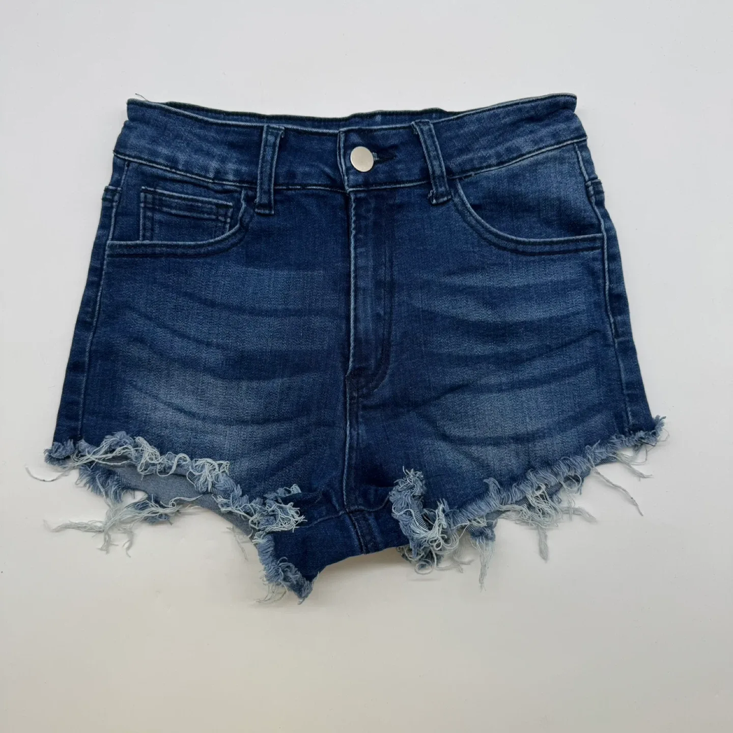 SHEIN Women's Denim Shorts - US 4 / EU 36 - Dark Wash, thumbnail