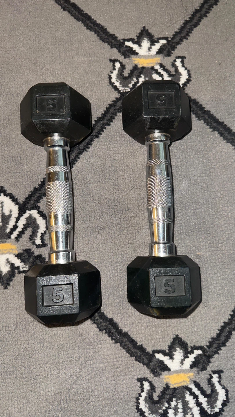 Pair of 5 lb Dumbbells