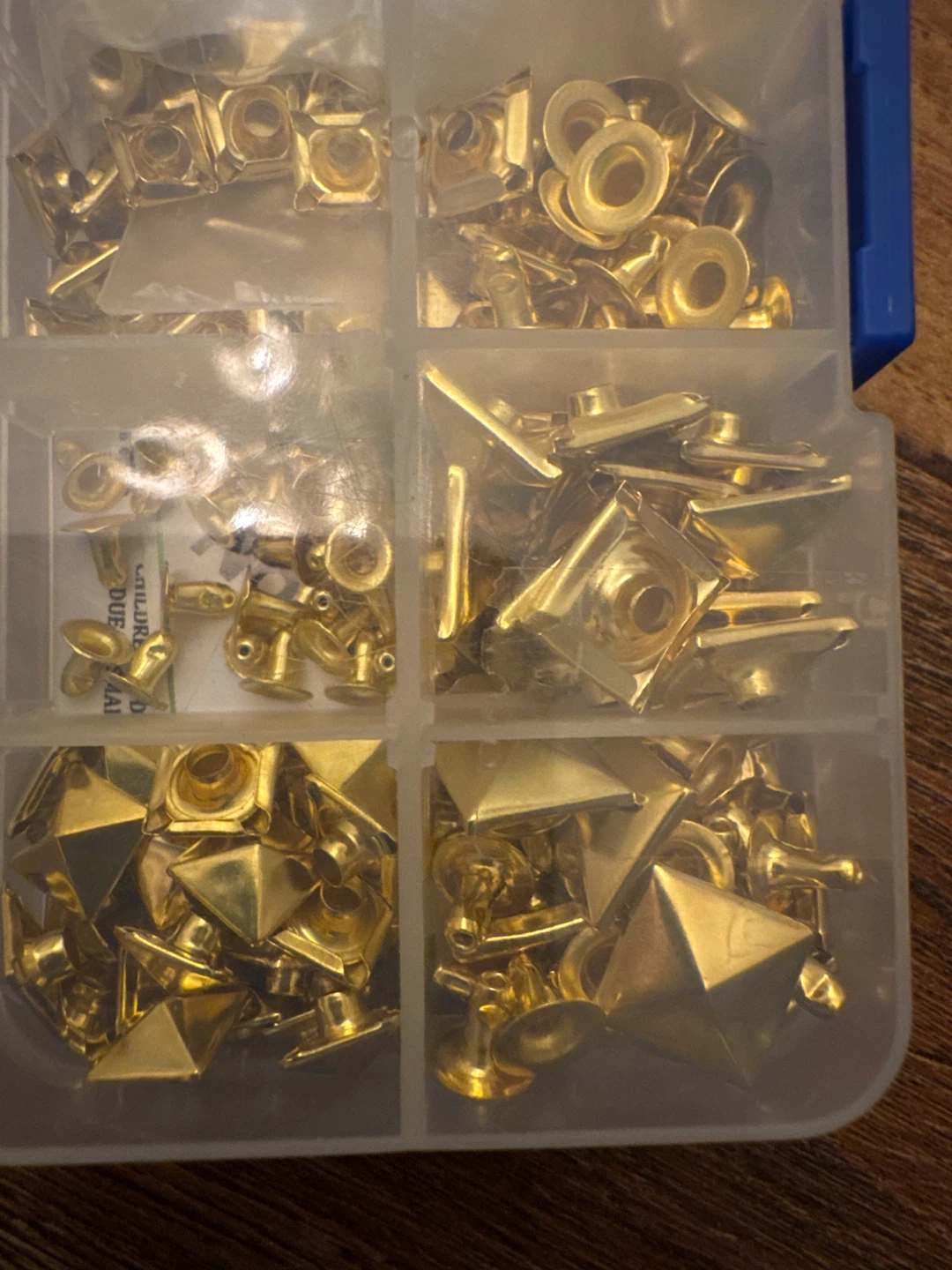 Gold Studs and Rivets Set for DIY Crafts