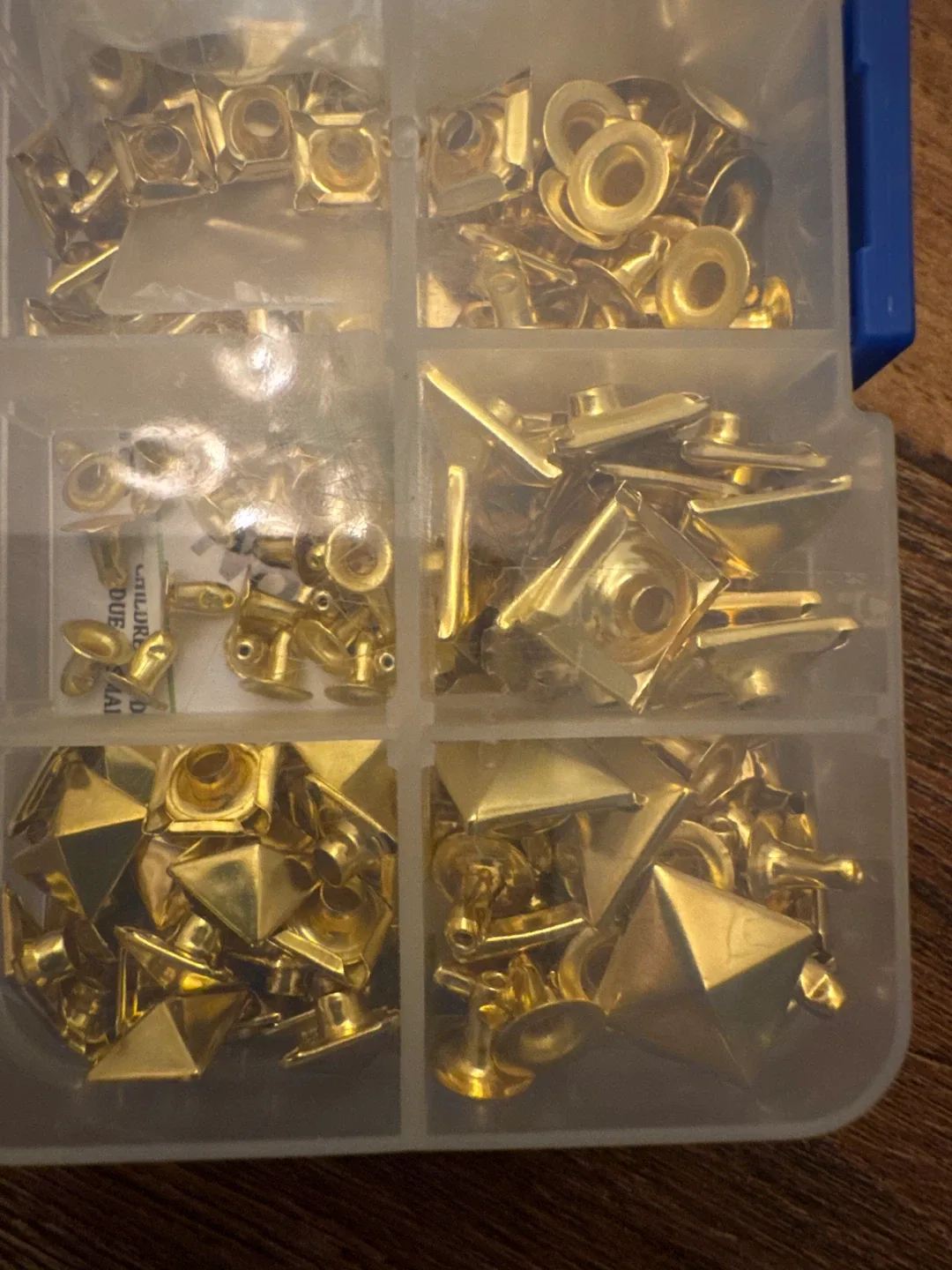 Gold Studs and Rivets Set for DIY Crafts thumbnail