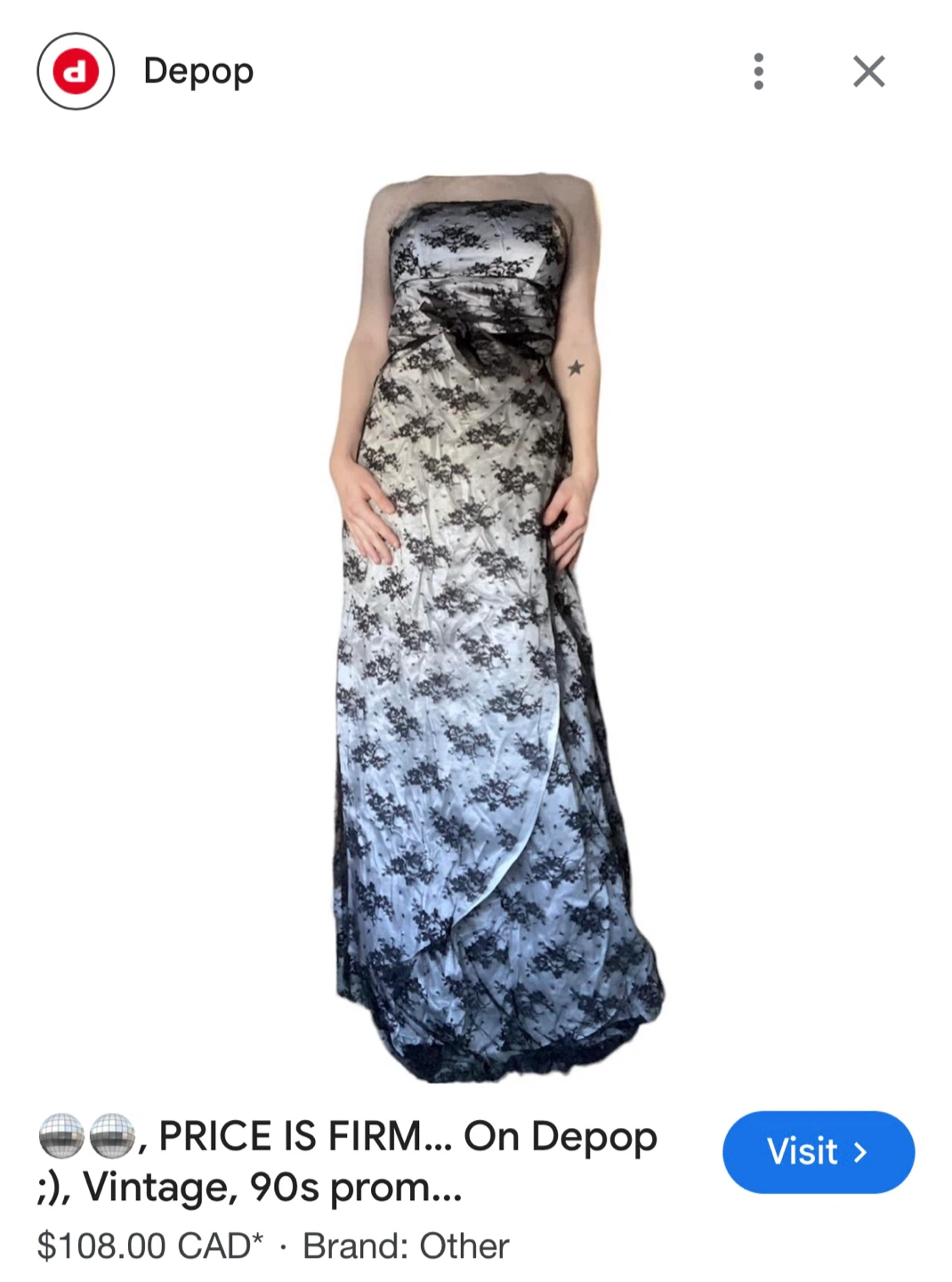 Prom Dress / wedding gown / party dress (Size 5-6) like new