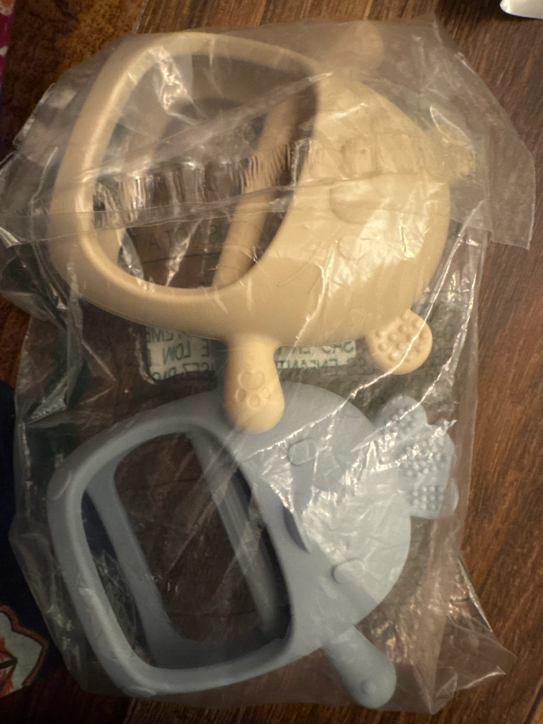 New Itzy Ritzy Teether Set - Blue & Beige