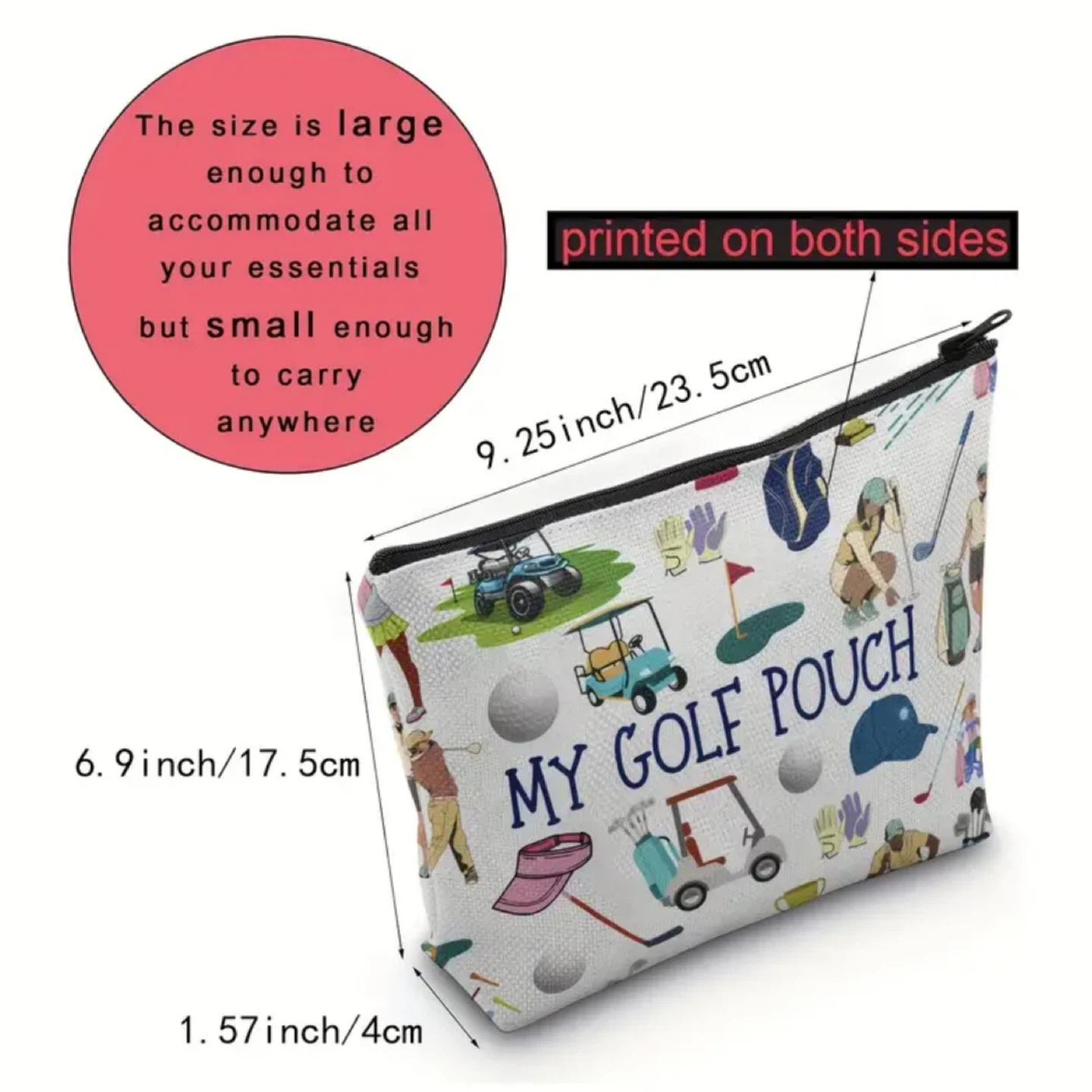 Golf Pouch Cosmetic Bag - brand new