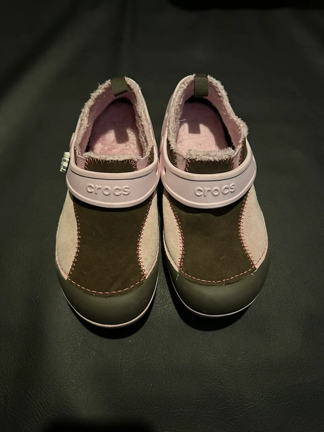 Crocs Kids Clog Size J2 Pink/Brown