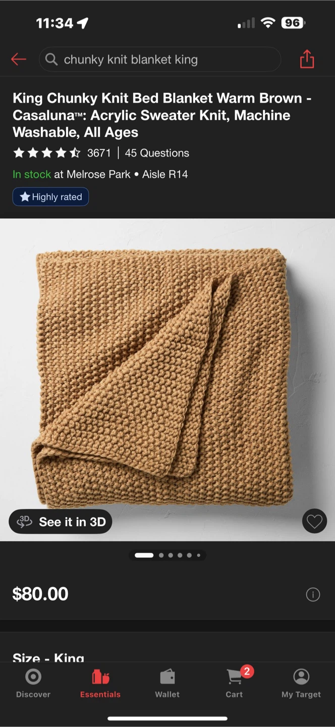 New CasaLina King Chunky Knit Blanket - photo 5